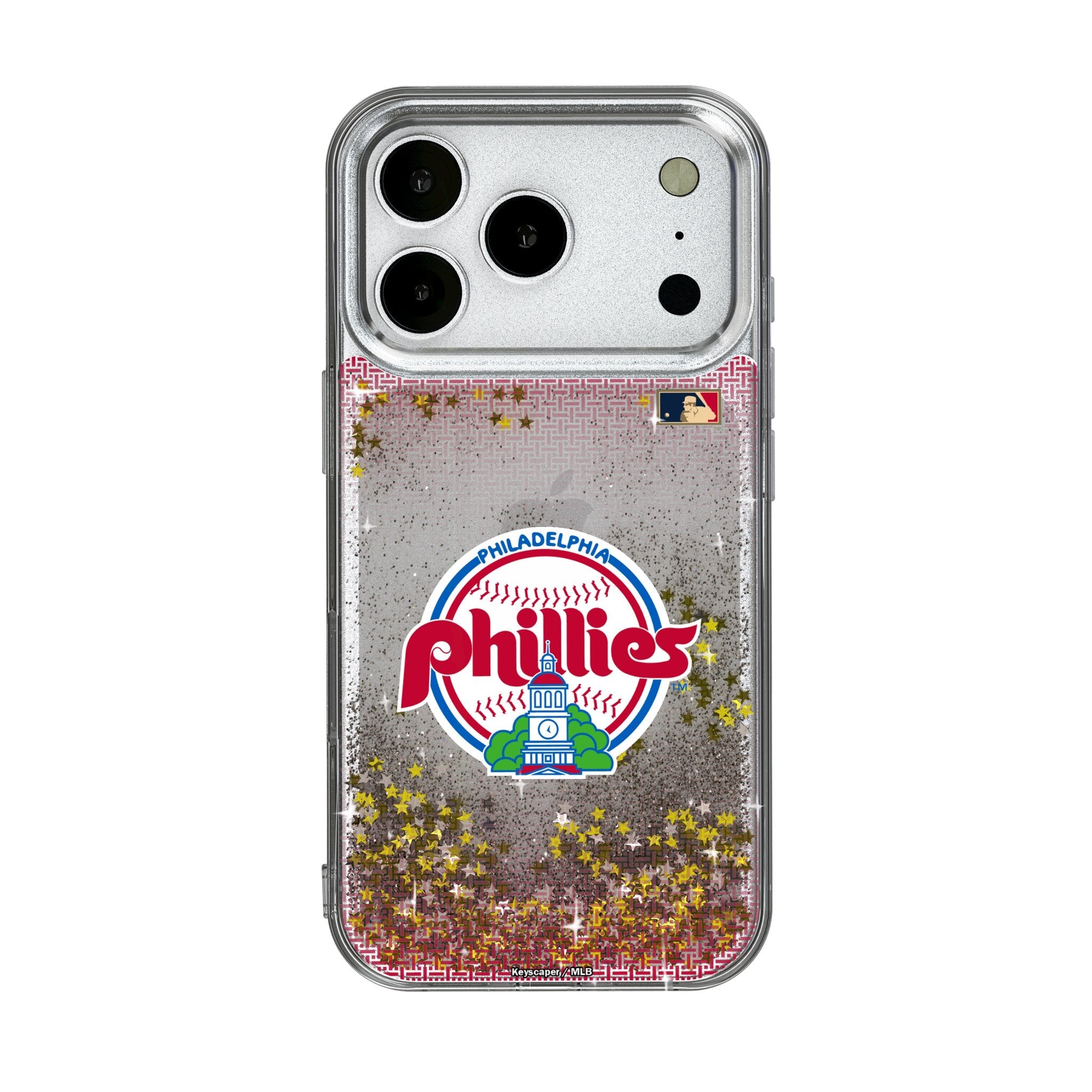 Philadelphia Phillies 1984-1991 - Cooperstown Collection Linen Glitter Phone Case for Apple iPhone 17 Series 1