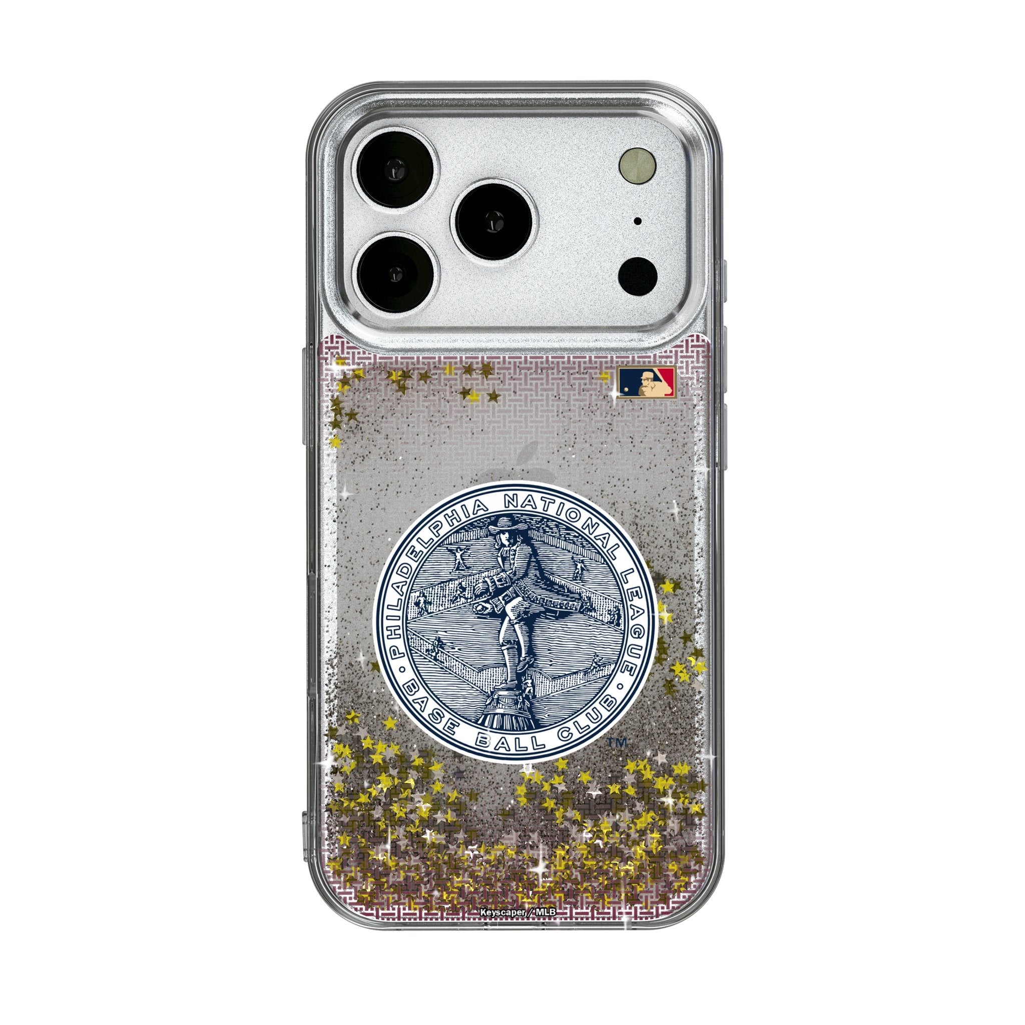Philadelphia Phillies 1915-1943 - Cooperstown Collection Linen Glitter Phone Case for Apple iPhone 17 Series