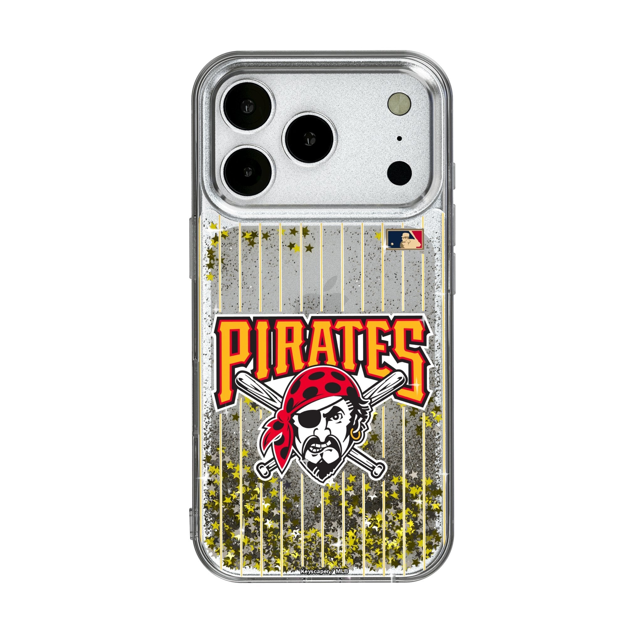 Pittsburgh Pirates 1997-2013 - Cooperstown Collection Pinstripe Glitter Phone Case for Apple iPhone 17 Series 1