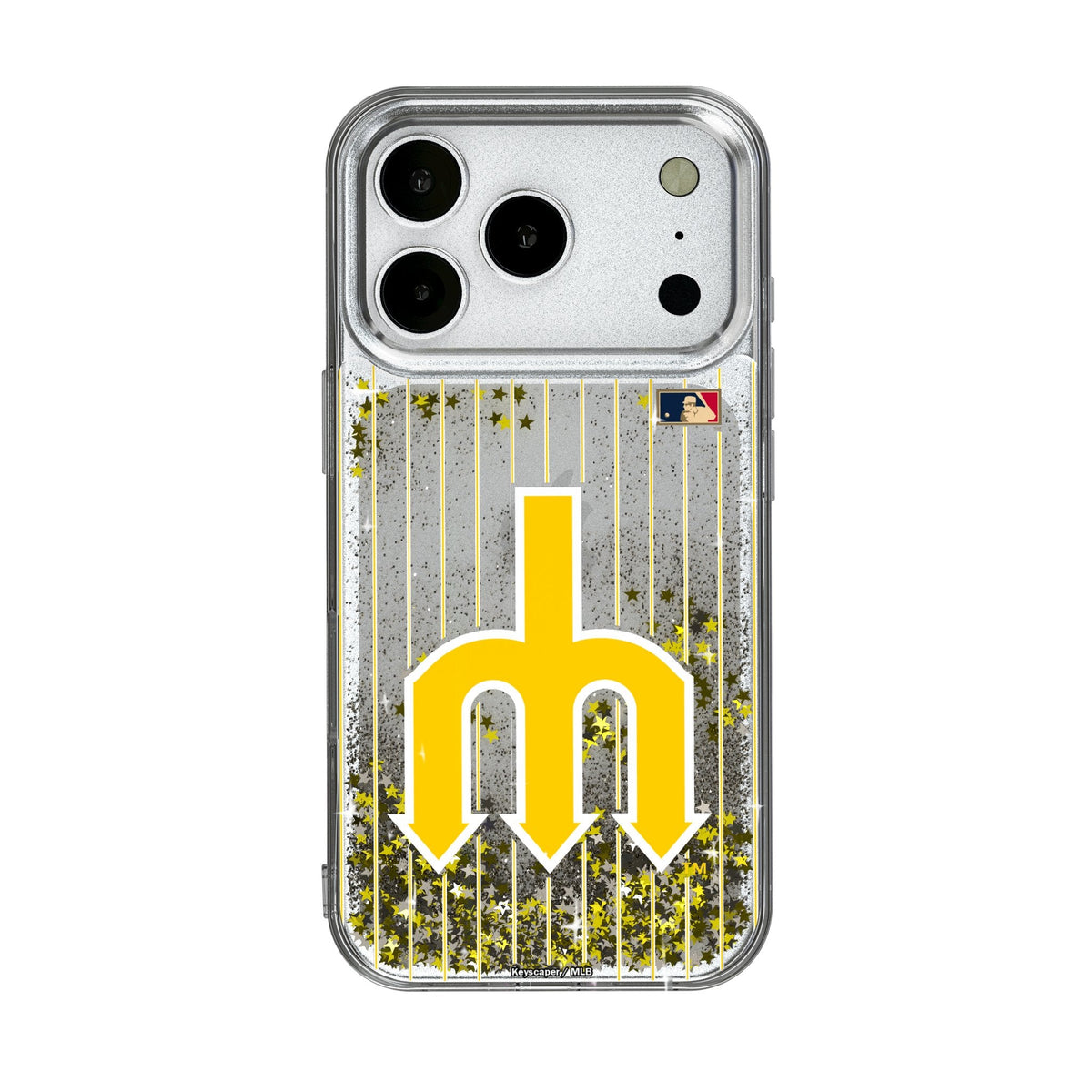 Seattle Mariners 1977-1980 - Cooperstown Collection Pinstripe Glitter Phone Case for Apple iPhone 17 Series 1