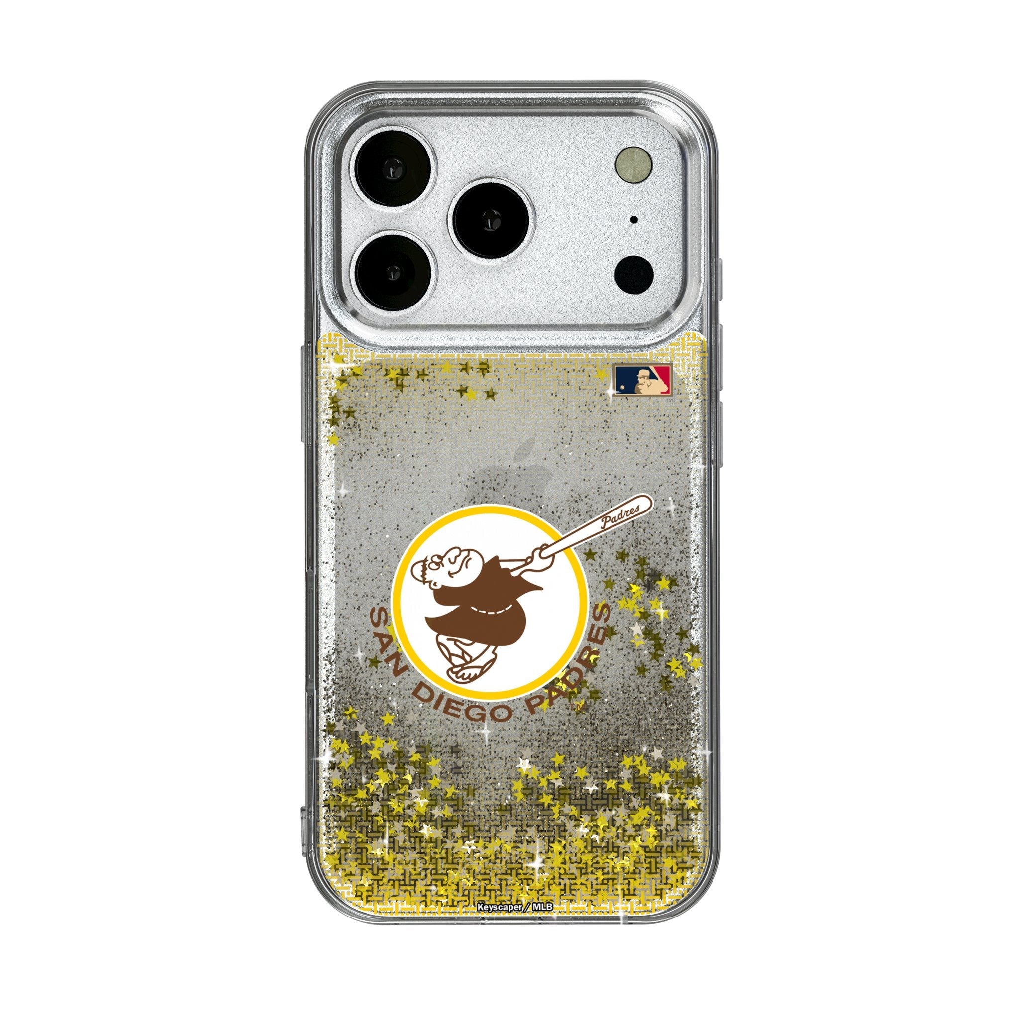 San Diego Padres 1969-1984 - Cooperstown Collection Linen Glitter Phone Case for Apple iPhone 17 Series