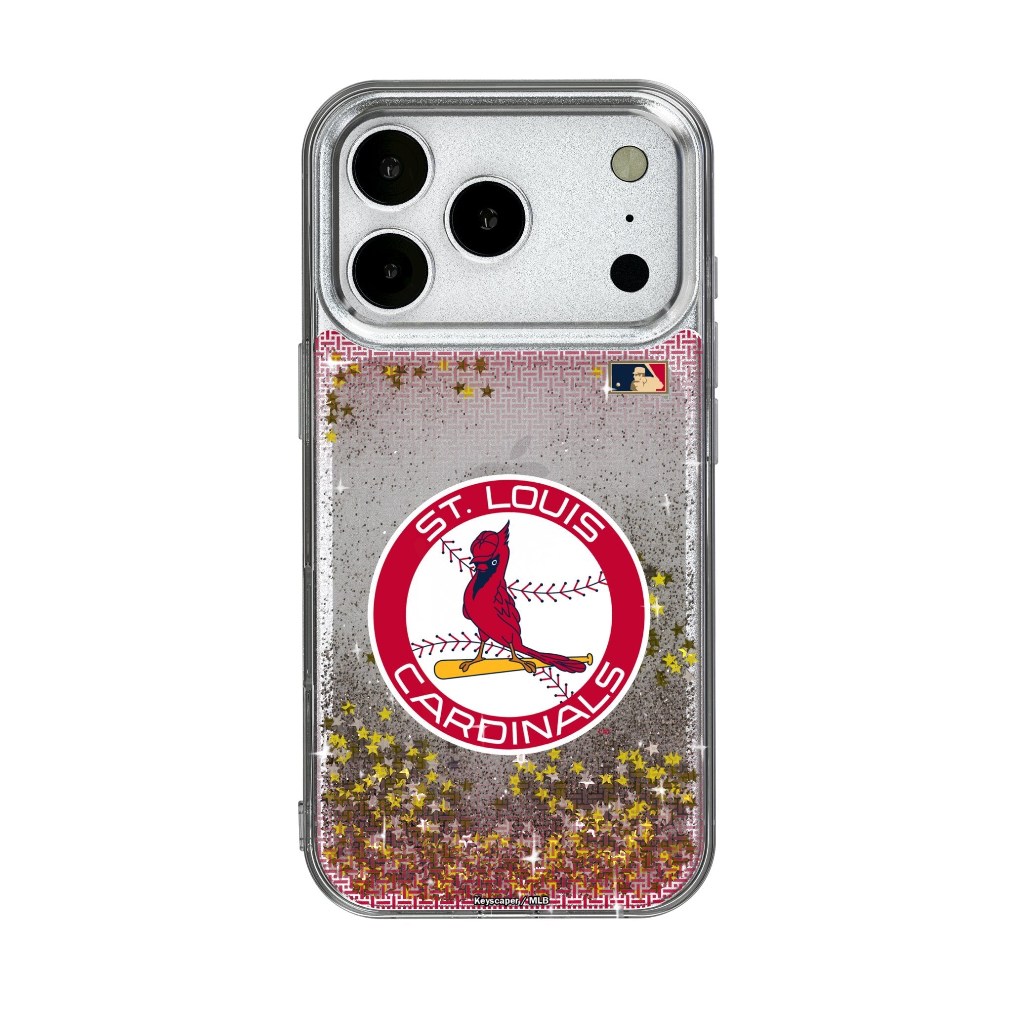 St Louis Cardinals 1966-1997 - Cooperstown Collection Linen Glitter Phone Case for Apple iPhone 17 Series