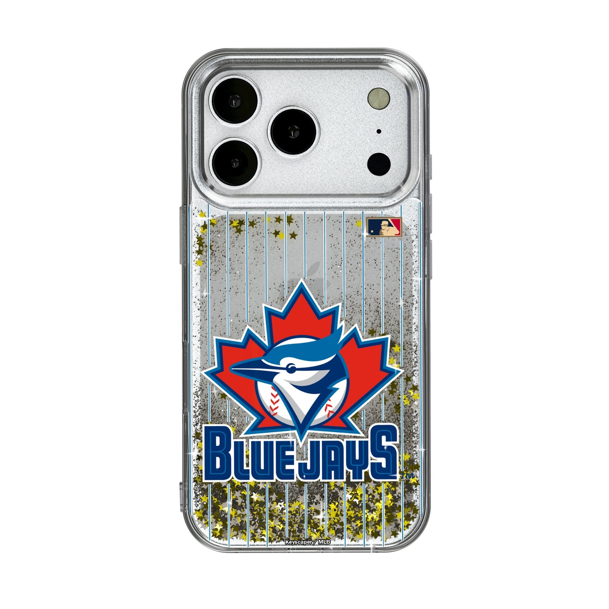 Toronto Blue Jays 1997-2002 - Cooperstown Collection Pinstripe Glitter Phone Case for Apple iPhone 17 Series 1