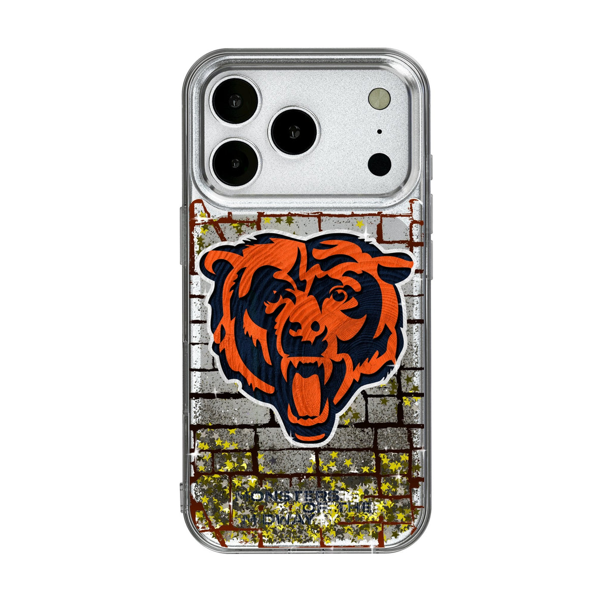 Chicago Bears Brick Wall Glitter Phone Case for Apple iPhone 17 Series 1