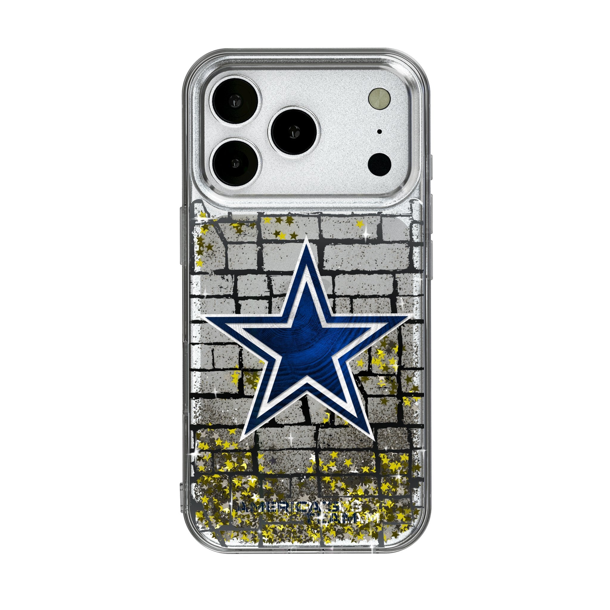 Dallas Cowboys Brick Wall Glitter Phone Case for Apple iPhone 17 Series 1