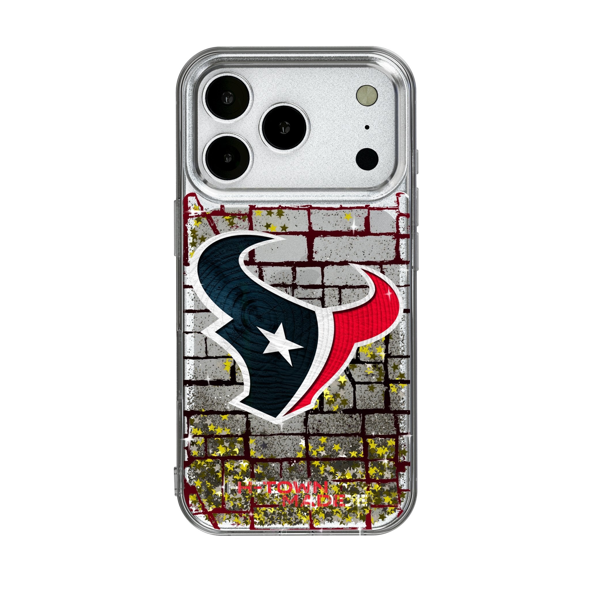 Houston Texans Brick Wall Glitter Phone Case for Apple iPhone 17 Series