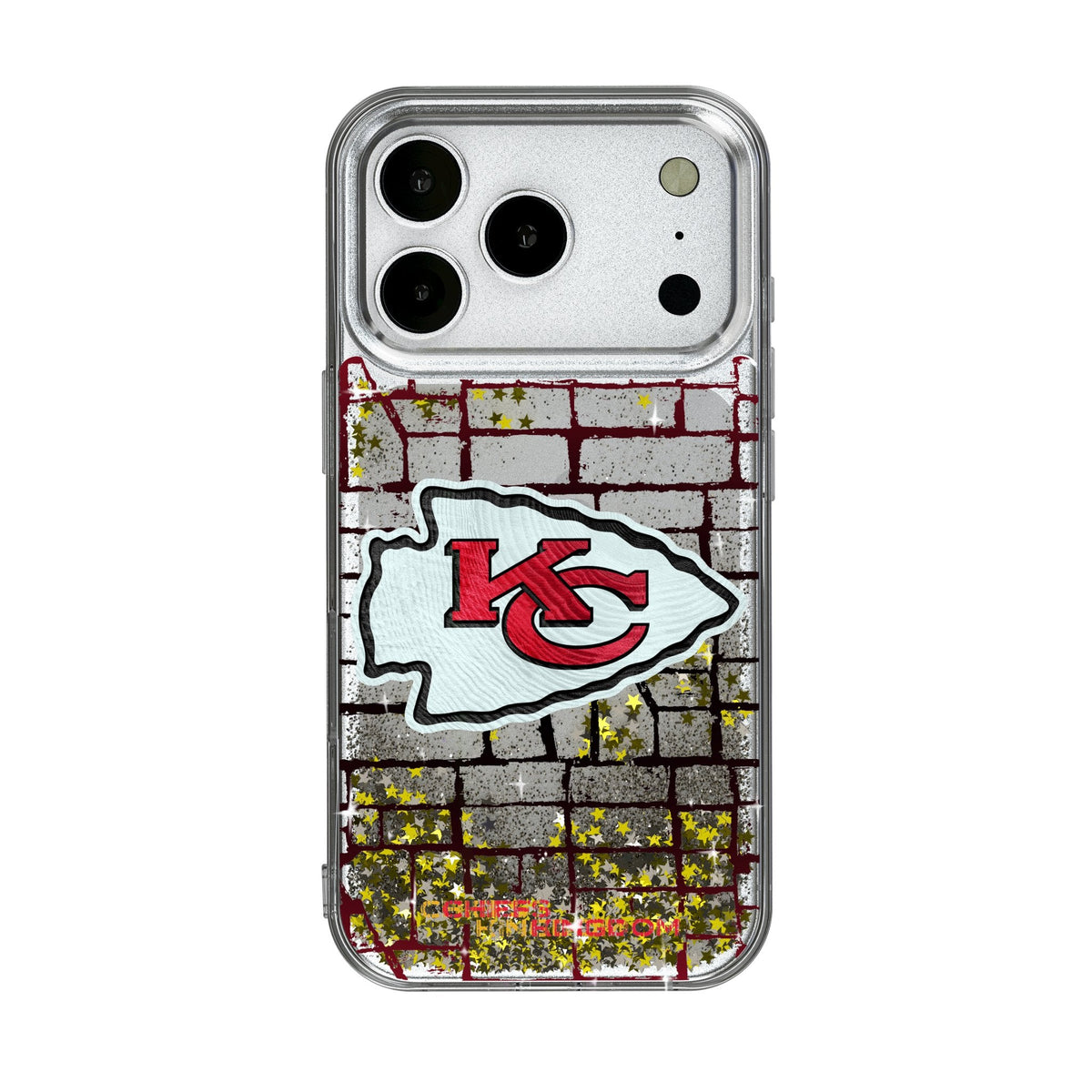 Kansas City Chiefs Brick Wall Glitter Phone Case for Apple iPhone 17 Series 1