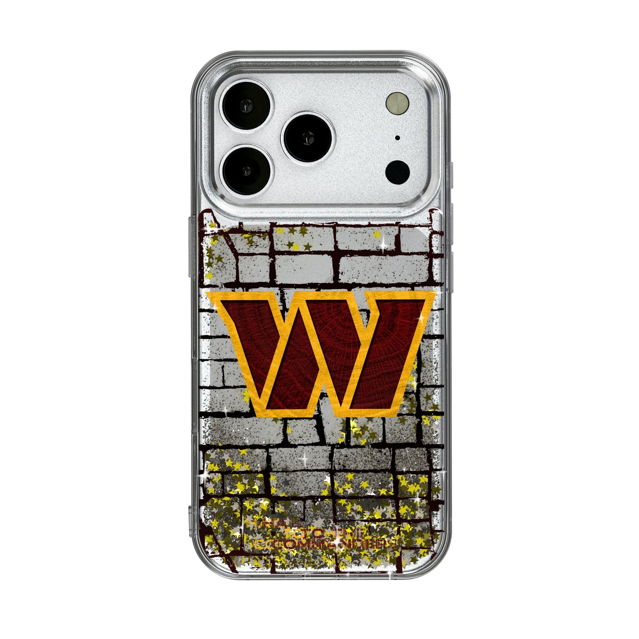 Washington Commanders Brick Wall Glitter Phone Case for Apple iPhone 17 Series 1