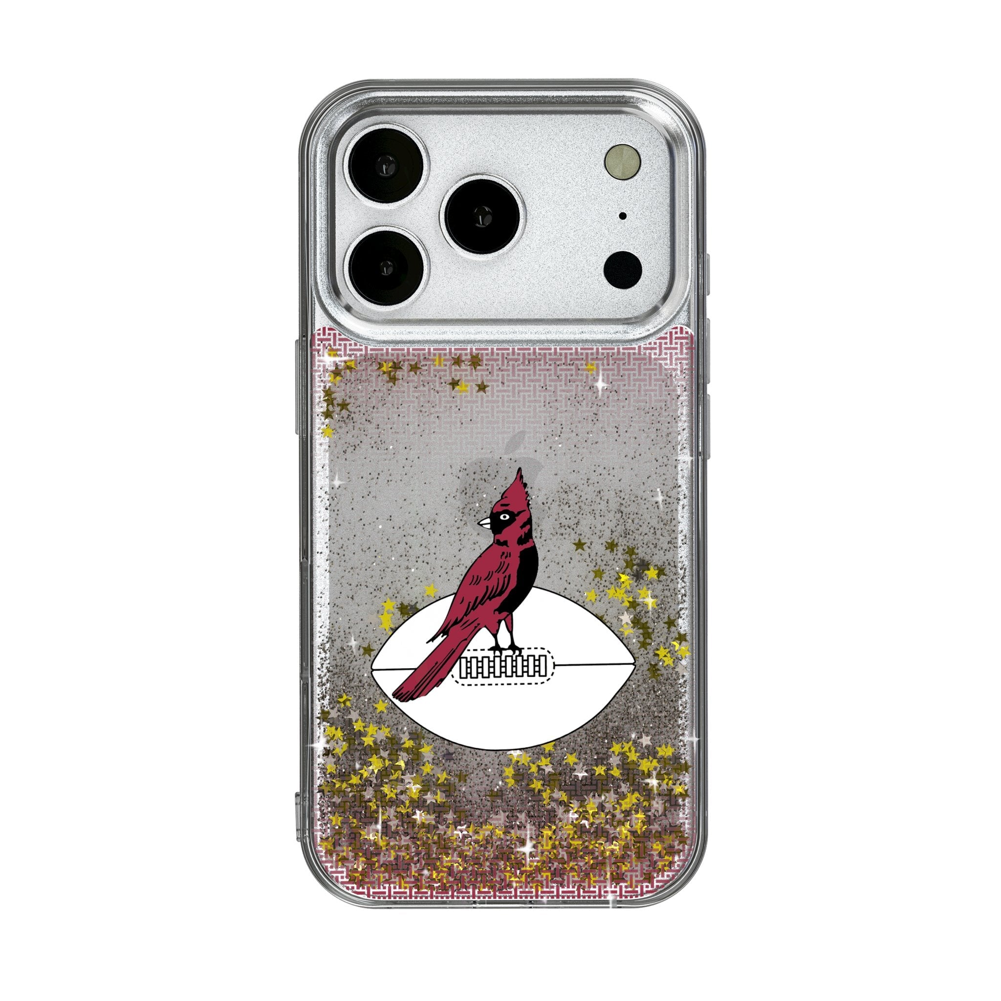 Chicago Cardinals 1947-1959 Historic Collection Linen Glitter Phone Case for Apple iPhone 17 Series