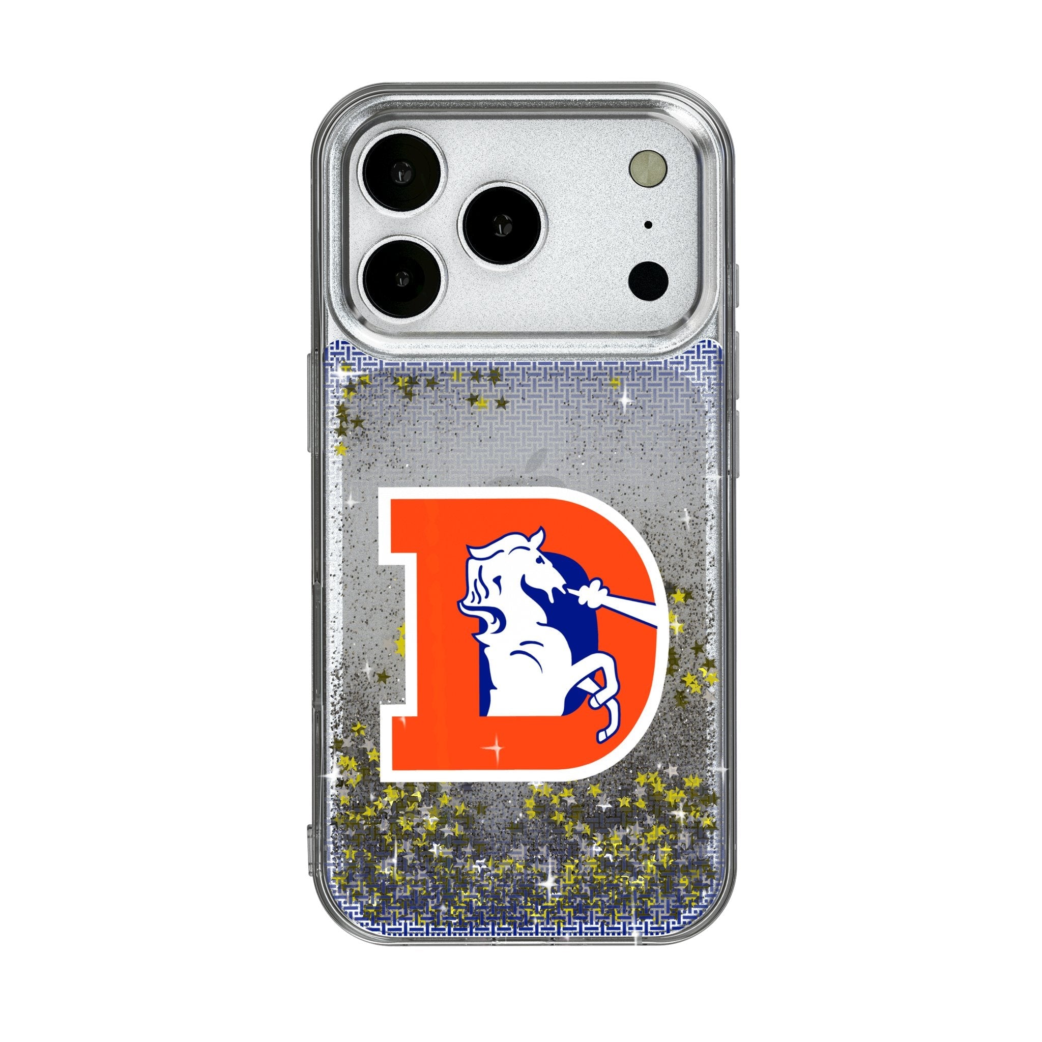 Denver Broncos 1993-1996 Historic Collection Linen Glitter Phone Case for Apple iPhone 17 Series 1