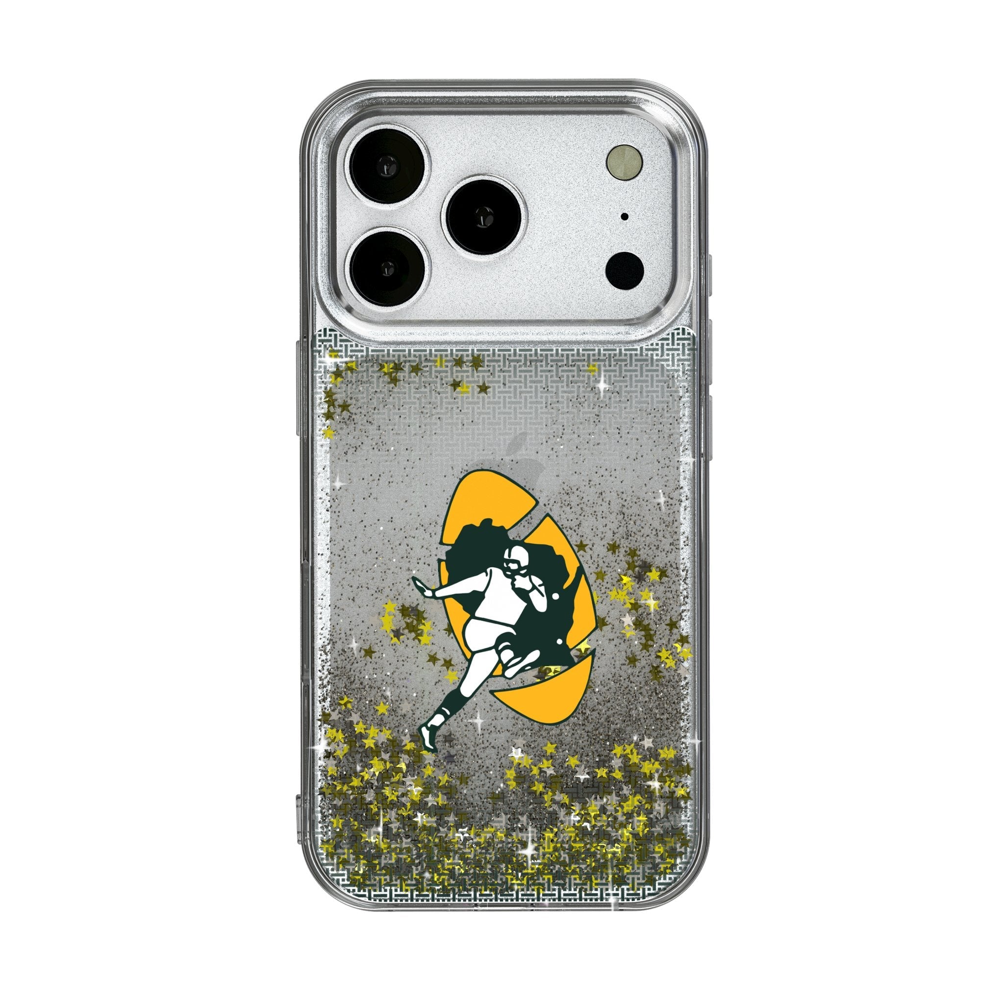 Green Bay Packers Historic Collection Linen Glitter Phone Case for Apple iPhone 17 Series