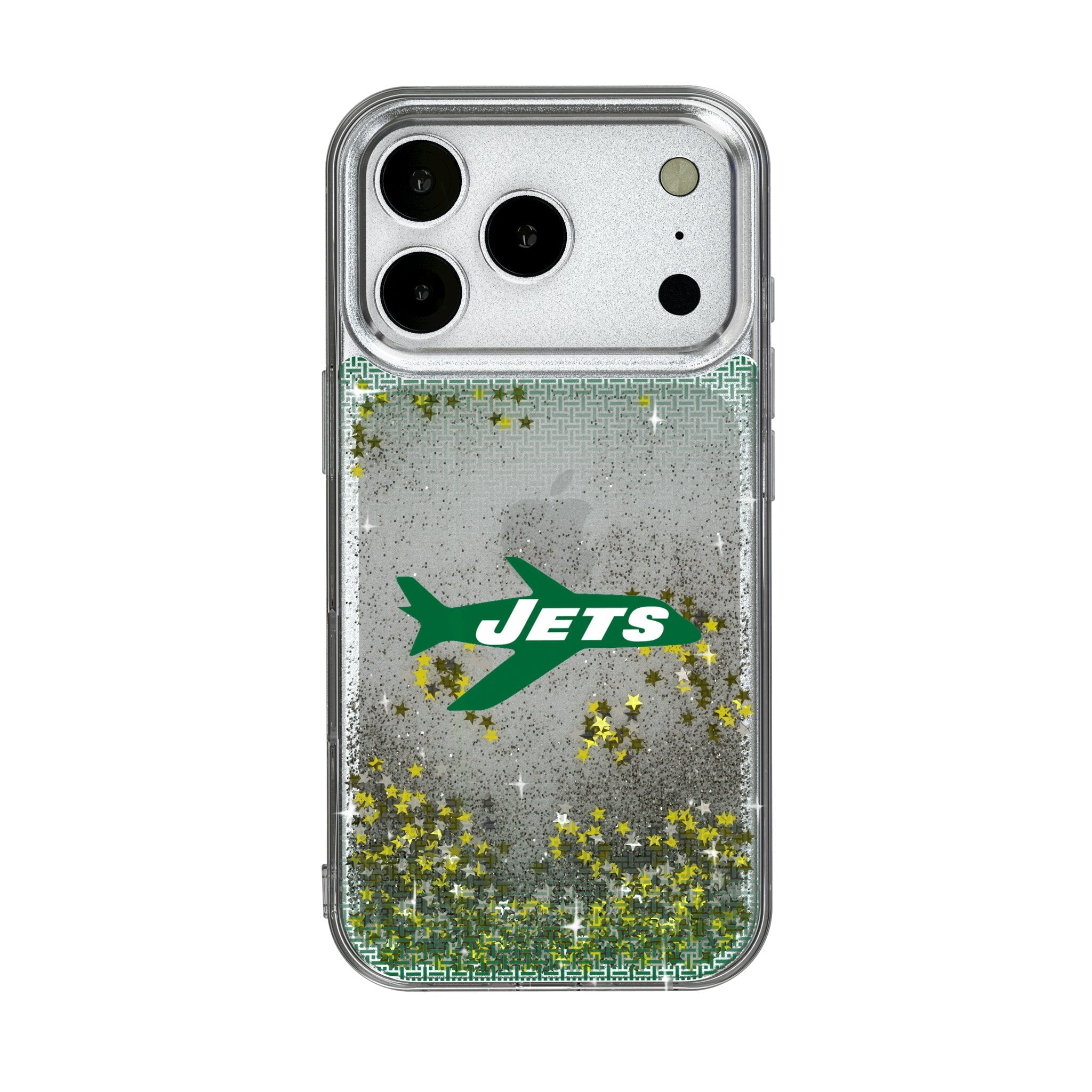 New York Jets 1963 Historic Collection Linen Glitter Phone Case for Apple iPhone 17 Series 1