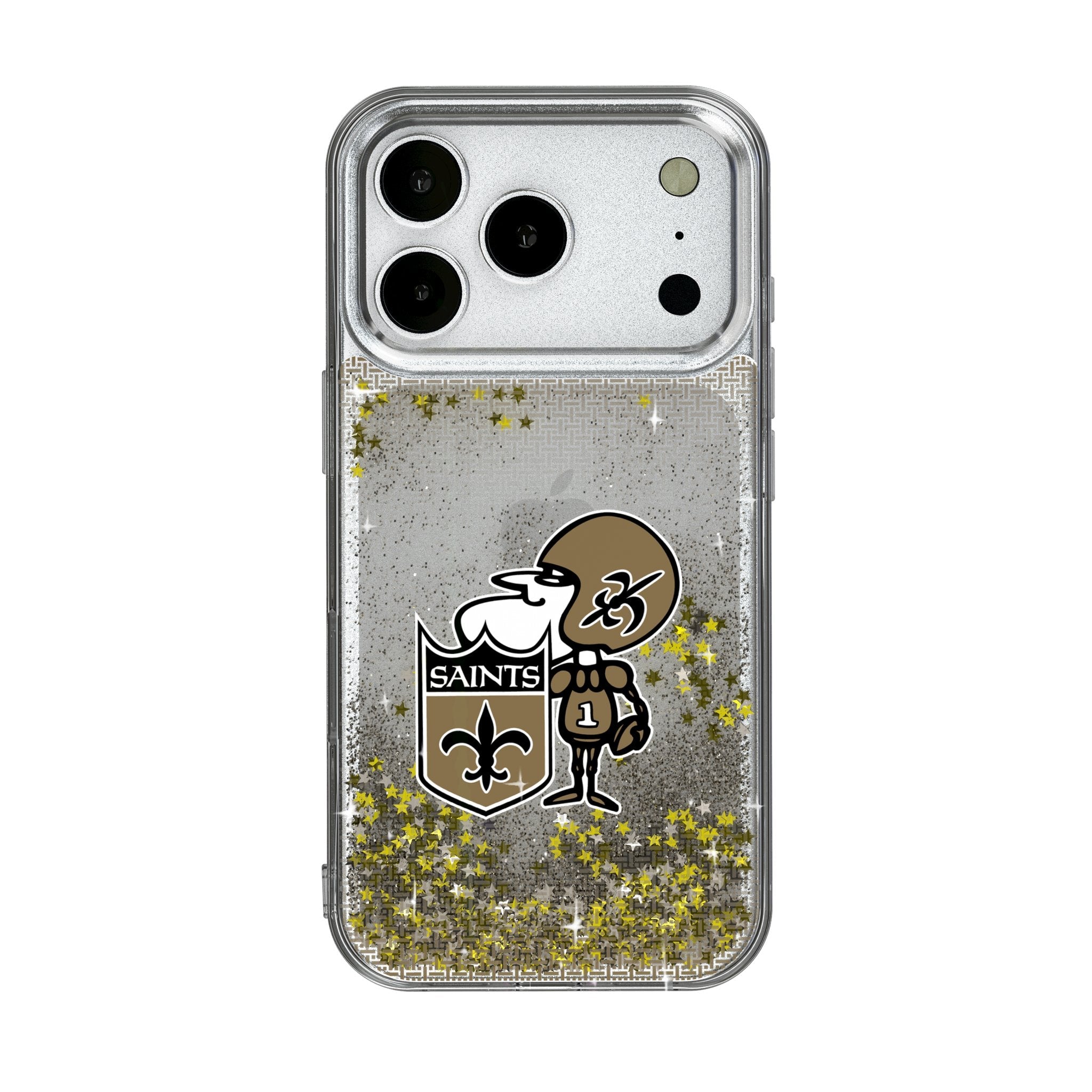 New Orleans Saints Historic Collection Linen Glitter Phone Case for Apple iPhone 17 Series 1