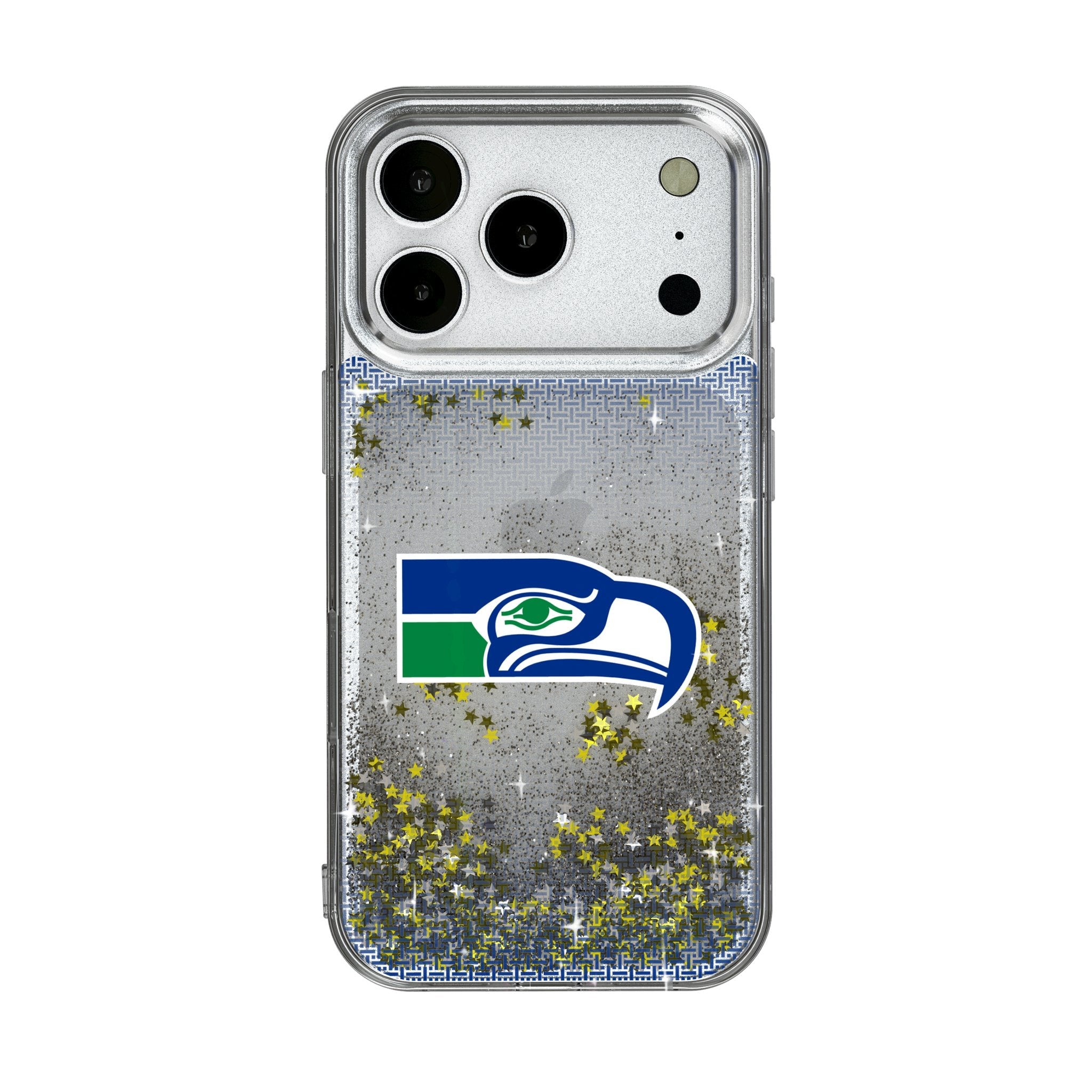 Seattle Seahawks Historic Collection Linen Glitter Phone Case for Apple iPhone 17 Series 1