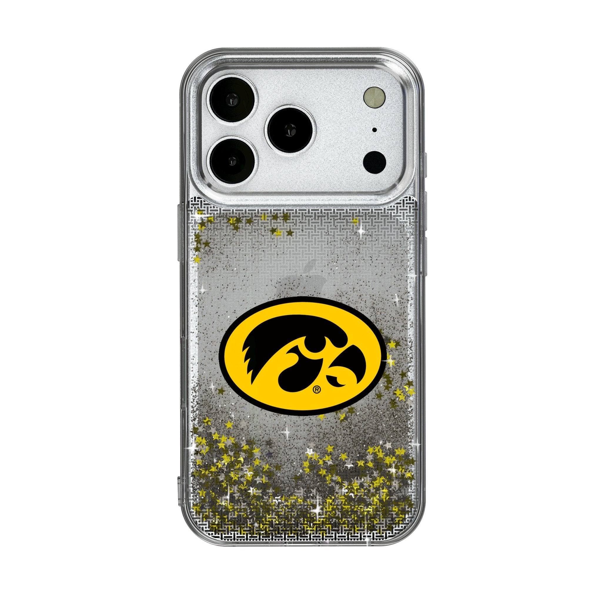 University of Iowa Hawkeyes Linen Glitter Phone Case for Apple iPhone 17 Series 1