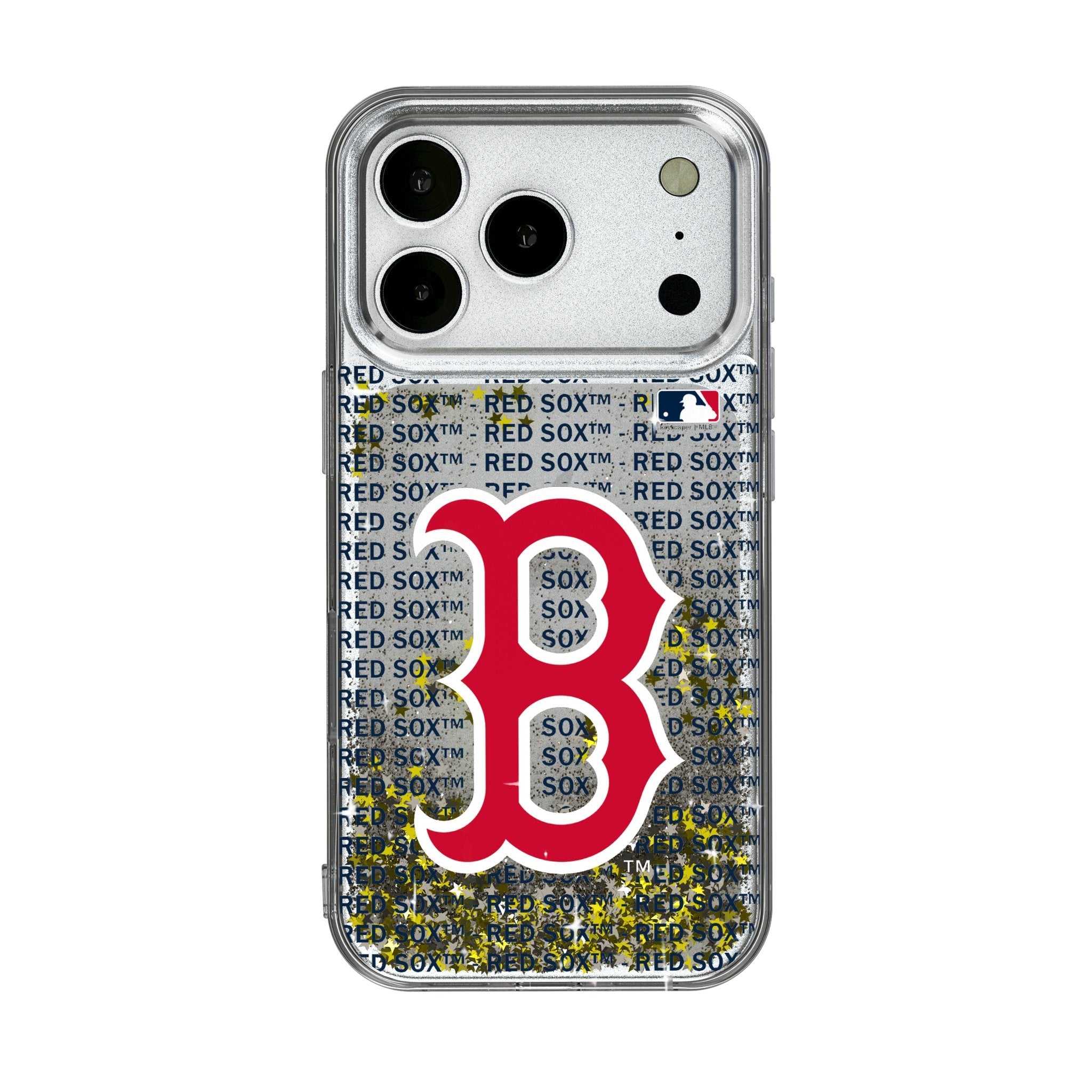 Boston Red Sox Text Backdrop Glitter Phone Case for Apple iPhone 17 Series