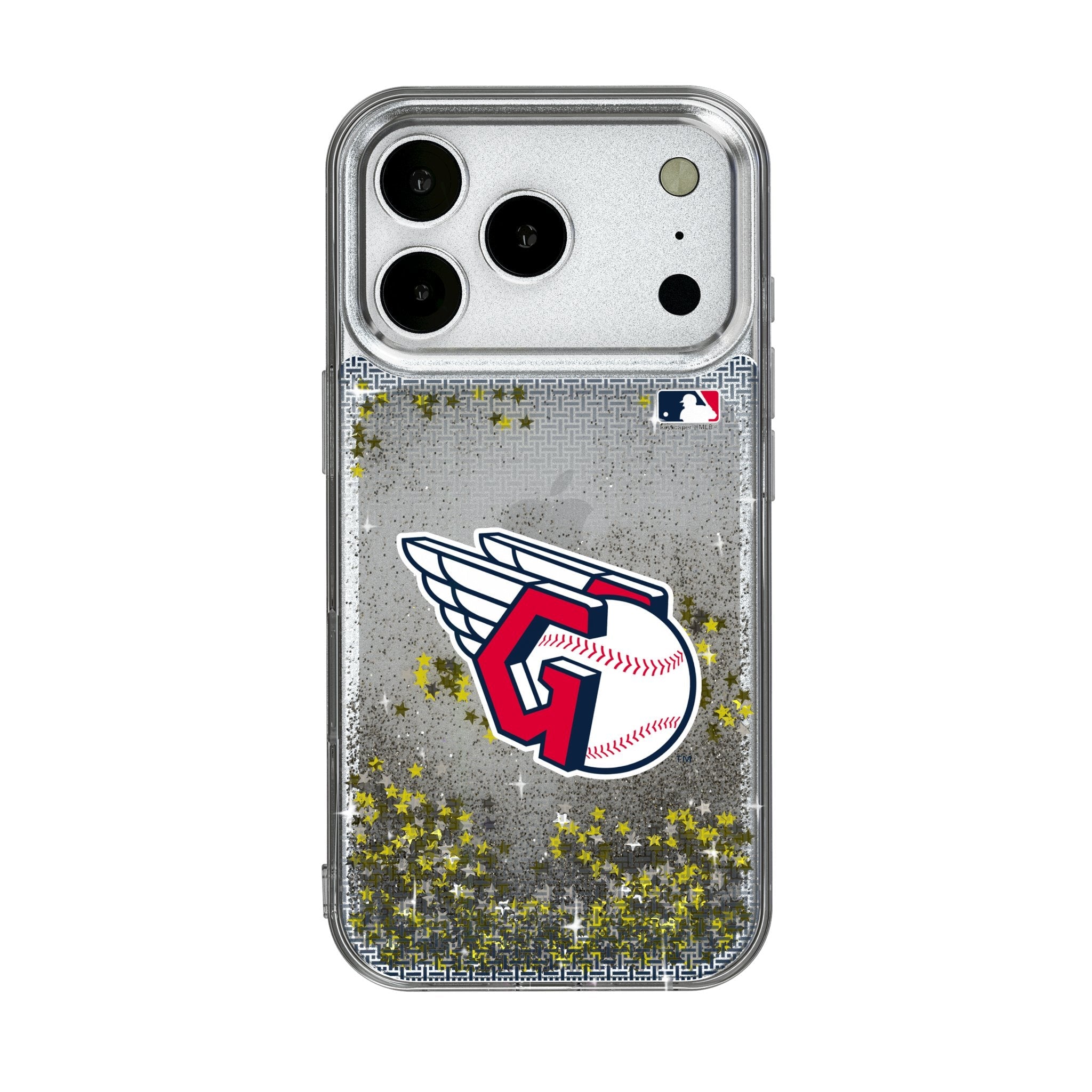 Cleveland Guardians Linen Glitter Phone Case for Apple iPhone 17 Series 1