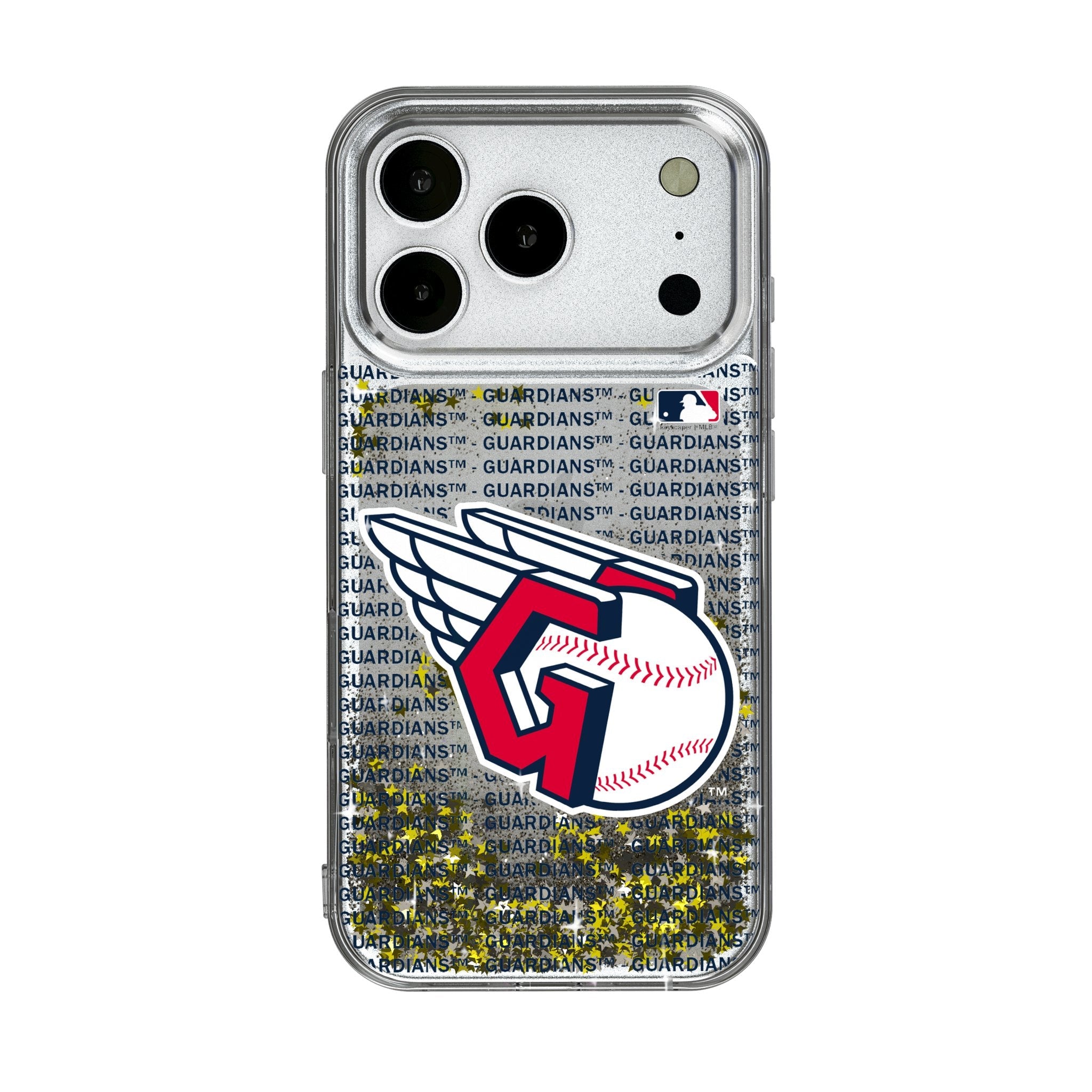 Cleveland Guardians Text Backdrop Glitter Phone Case for Apple iPhone 17 Series
