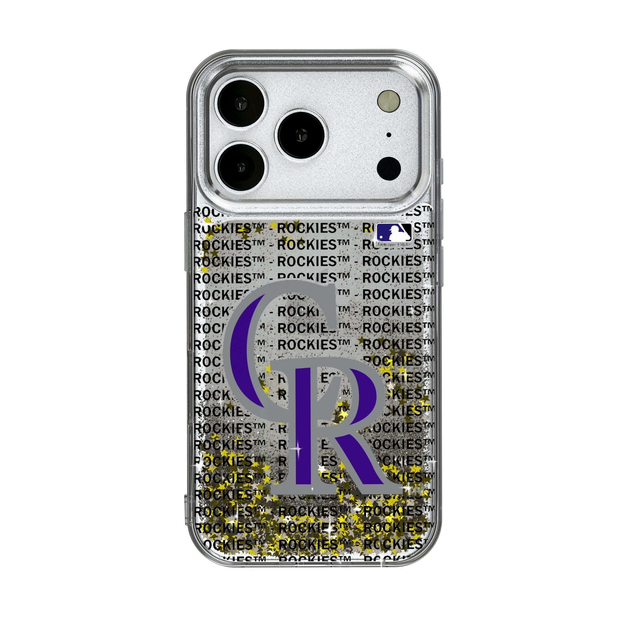 Colorado Rockies Text Backdrop Glitter Phone Case for Apple iPhone 17 Series