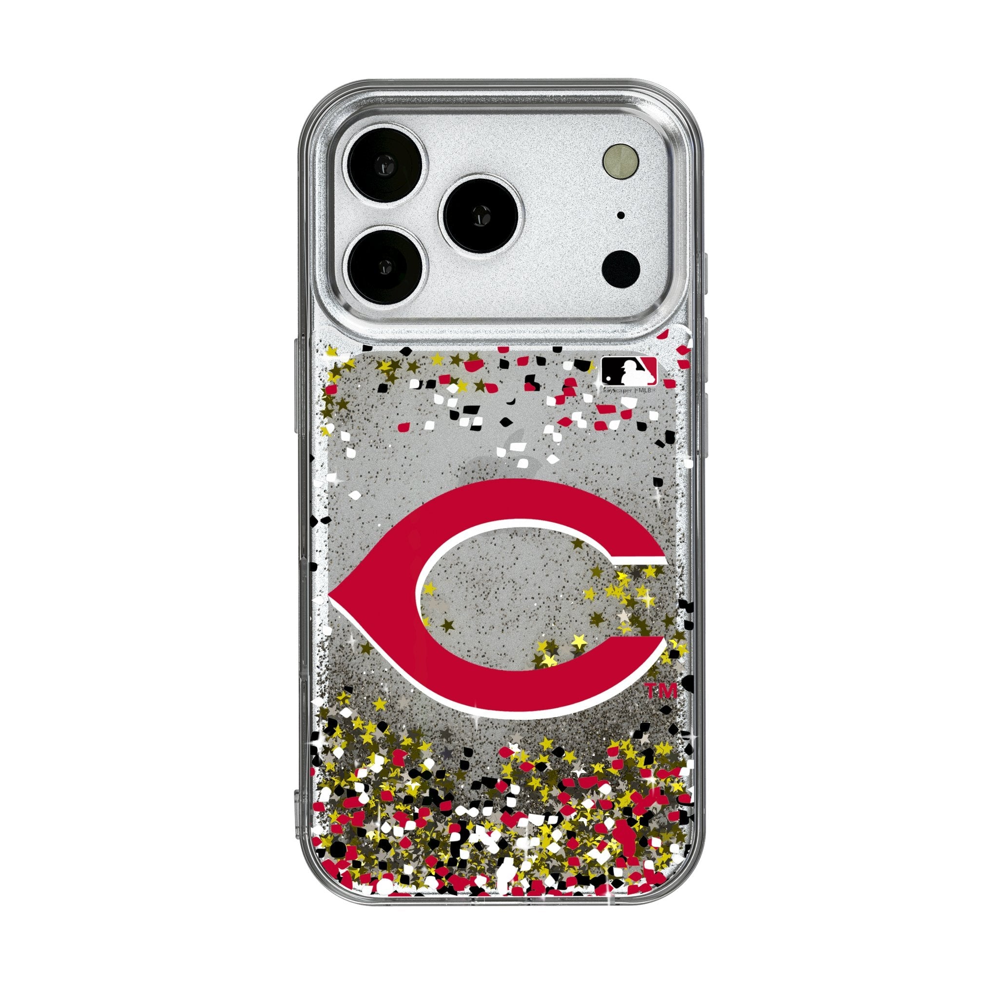 Cincinnati Reds Confetti Glitter Phone Case for Apple iPhone 17 Series 1