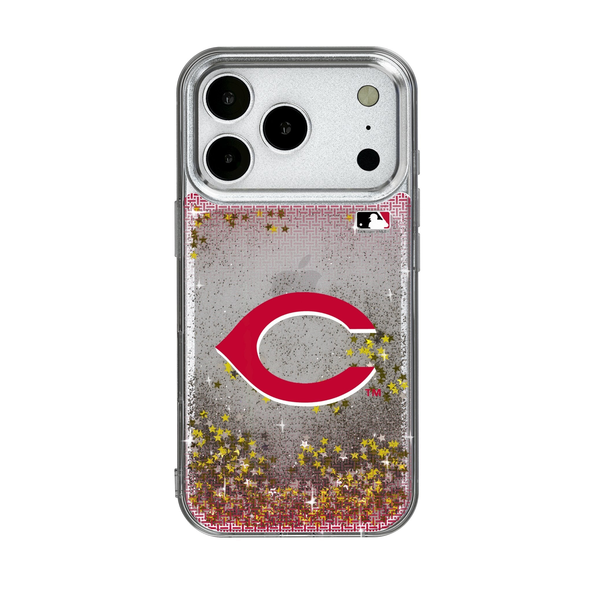 Cincinnati Reds Linen Glitter Phone Case for Apple iPhone 17 Series