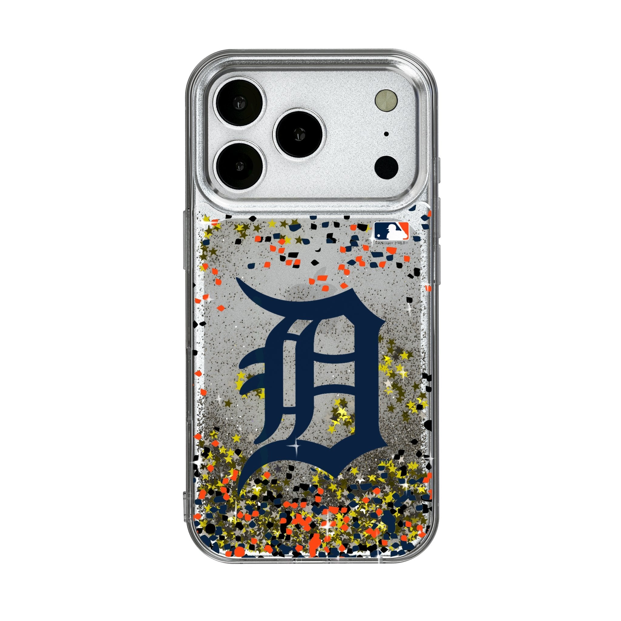 Detroit Tigers Confetti Glitter Phone Case for Apple iPhone 17 Series