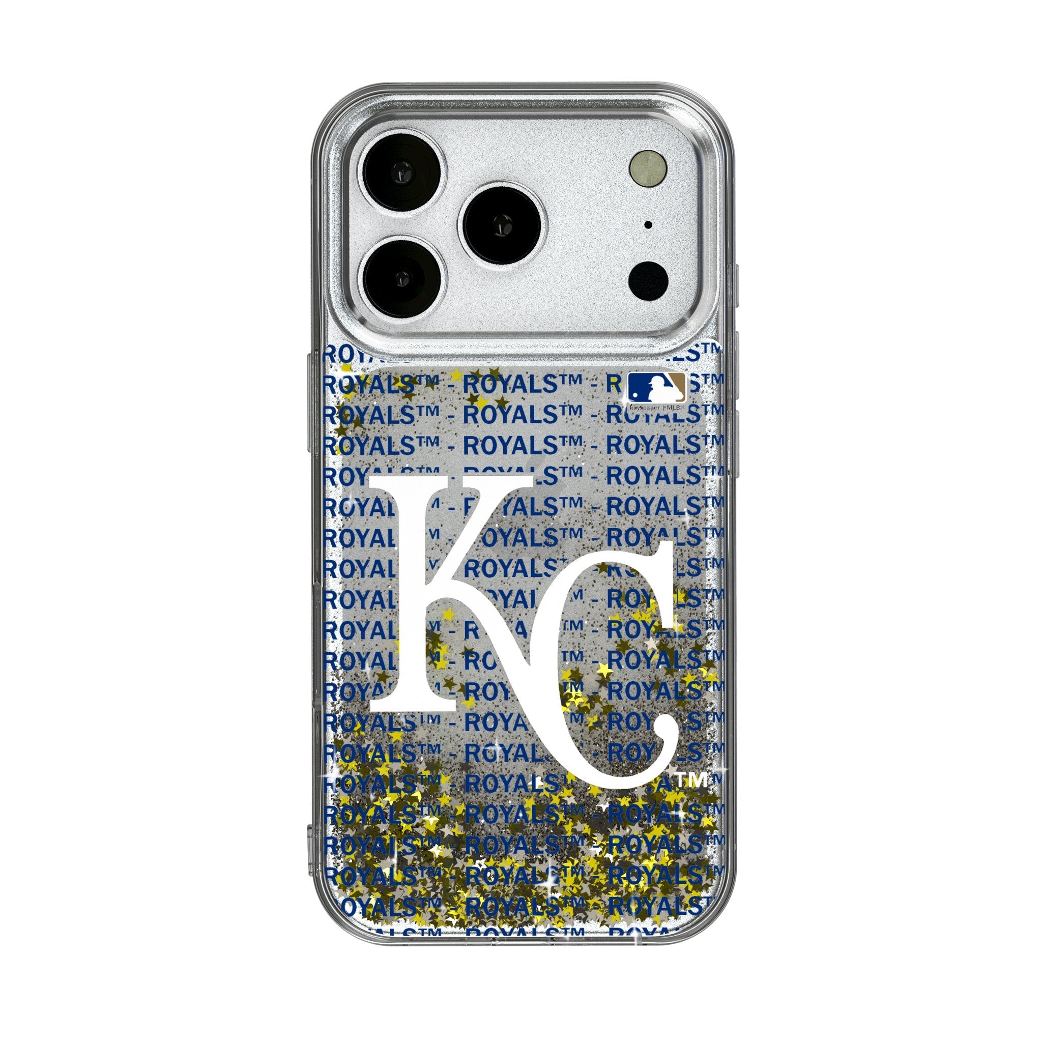 Kansas City Royals Text Backdrop Glitter Phone Case for Apple iPhone 17 Series 1