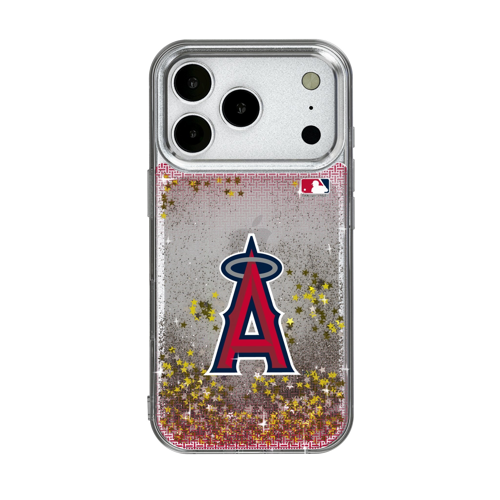 Los Angeles Angels Linen Glitter Phone Case for Apple iPhone 17 Series 1