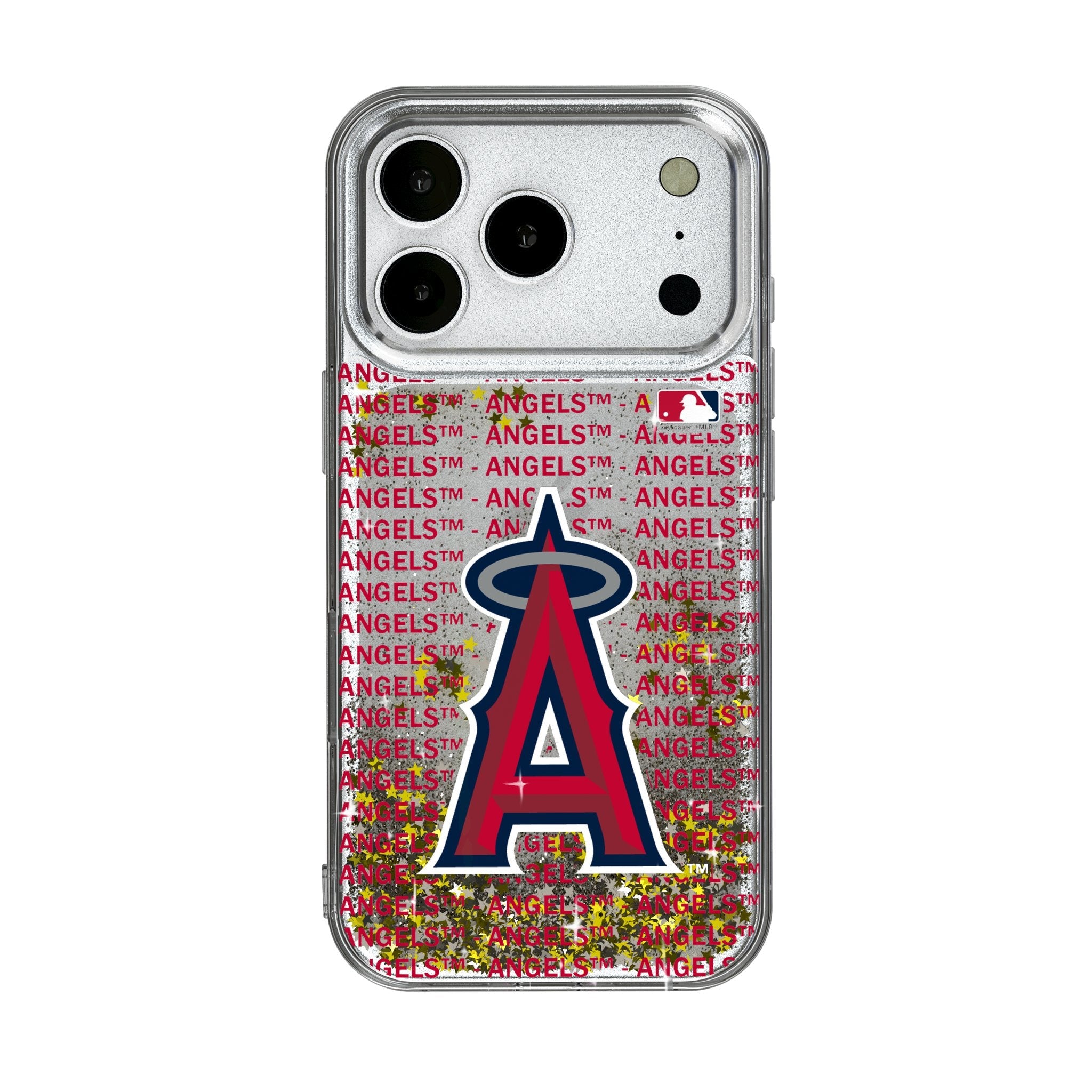 Los Angeles Angels Text Backdrop Glitter Phone Case for Apple iPhone 17 Series 1