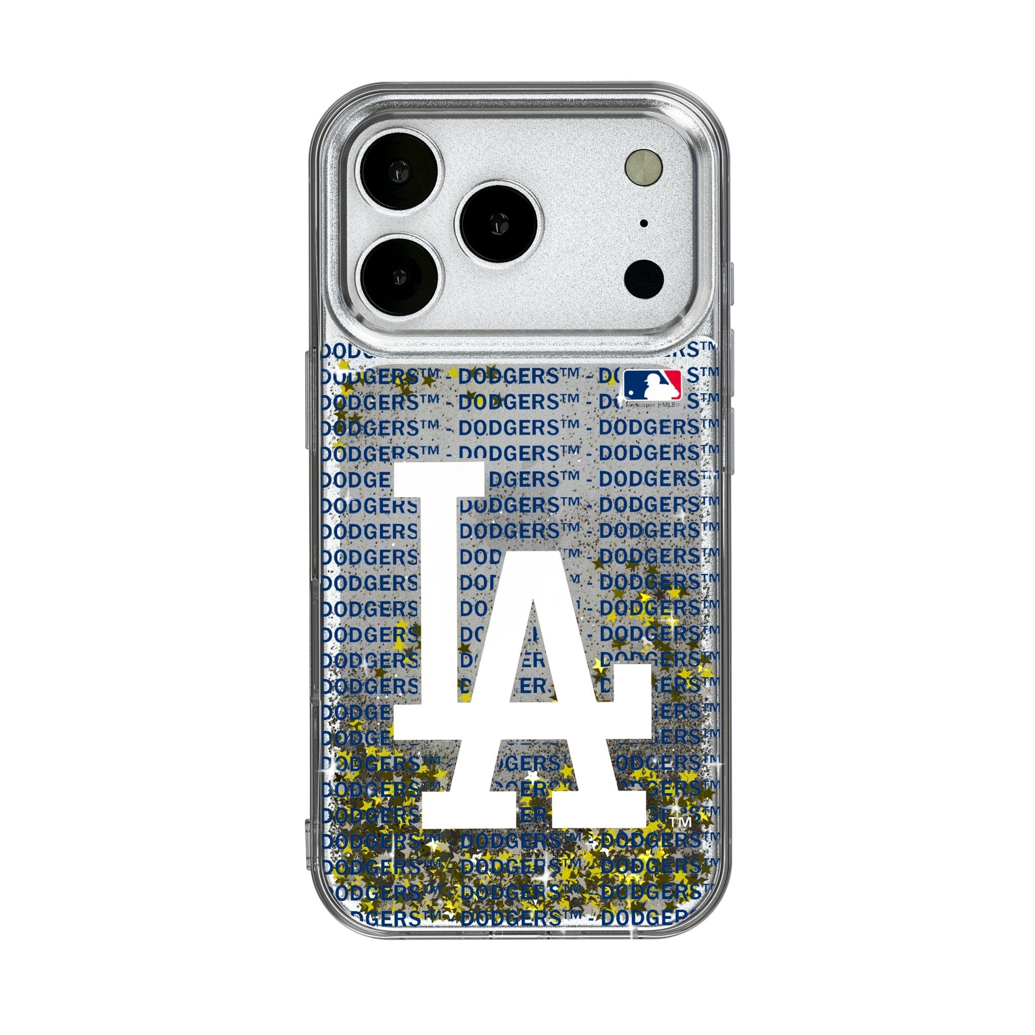 LA Dodgers Text Backdrop Glitter Phone Case for Apple iPhone 17 Series 1