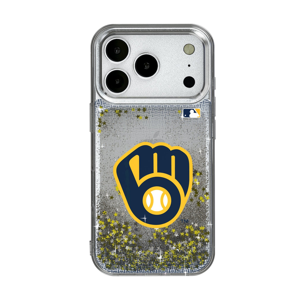 Milwaukee Brewers Linen Glitter Phone Case for Apple iPhone 17 Series