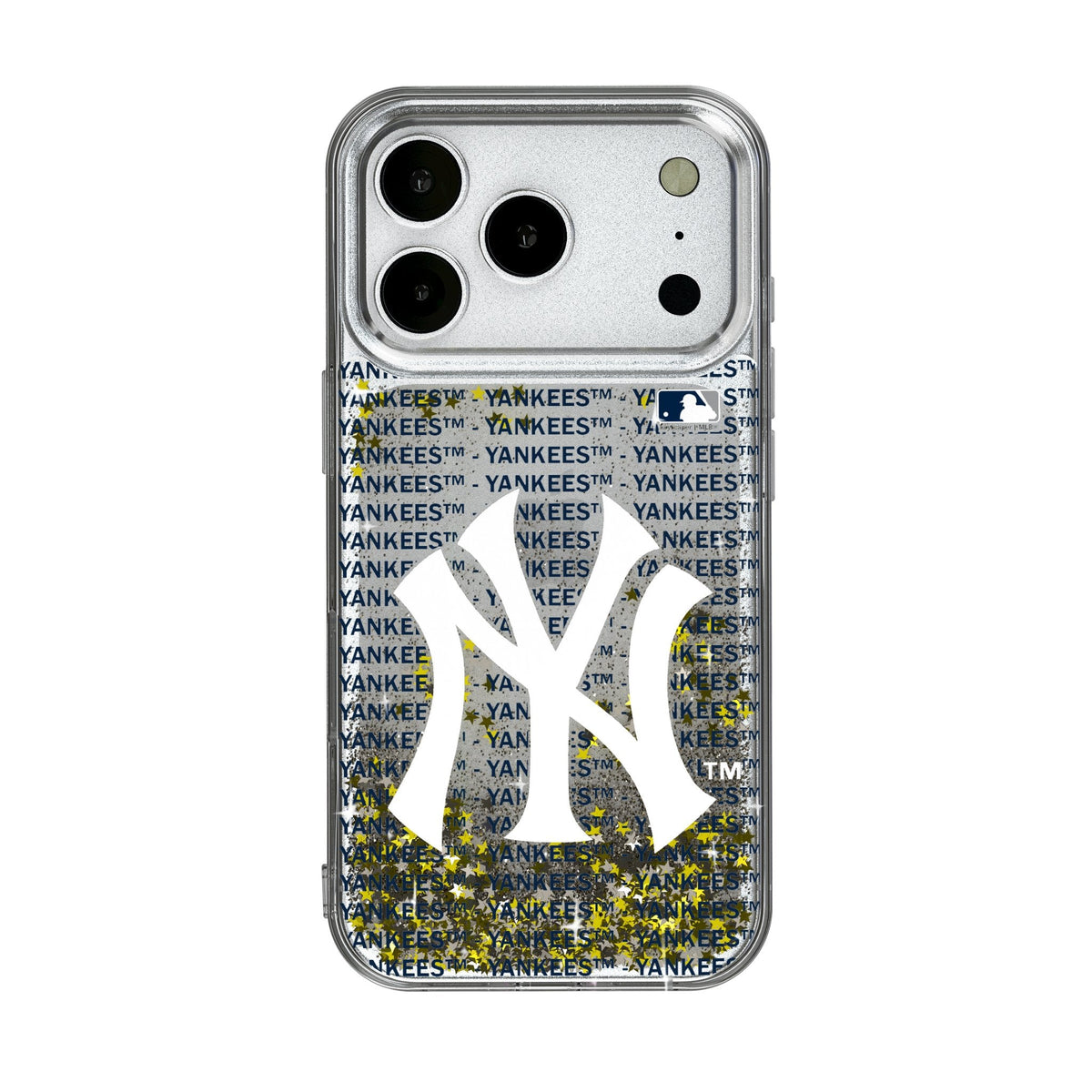 New York Yankees Text Backdrop Glitter Phone Case for Apple iPhone 17 Series