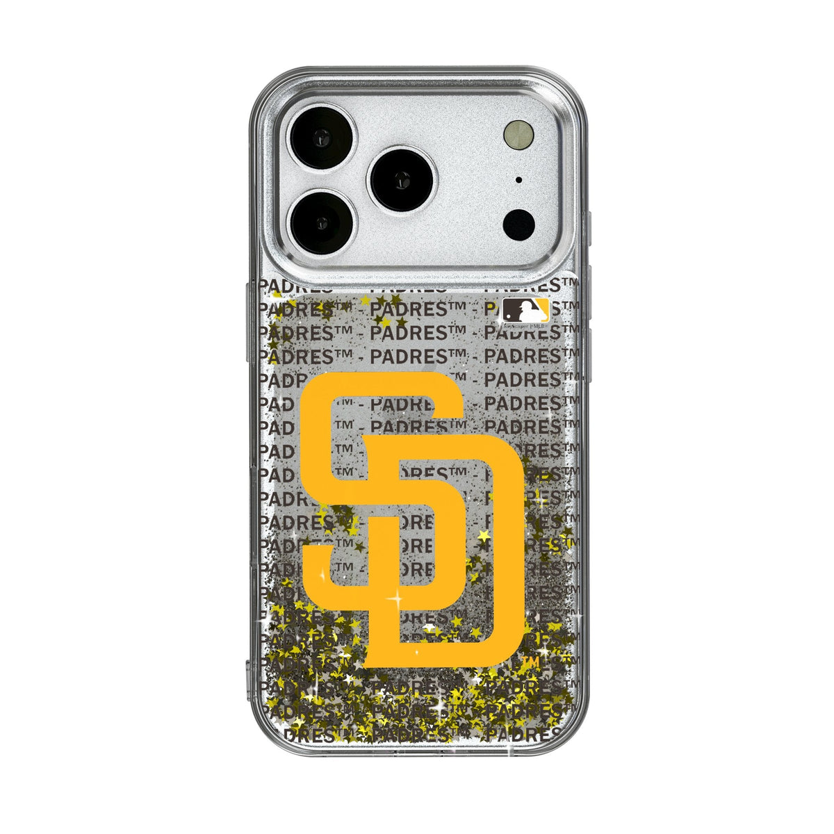 San Diego Padres Text Backdrop Glitter Phone Case for Apple iPhone 17 Series