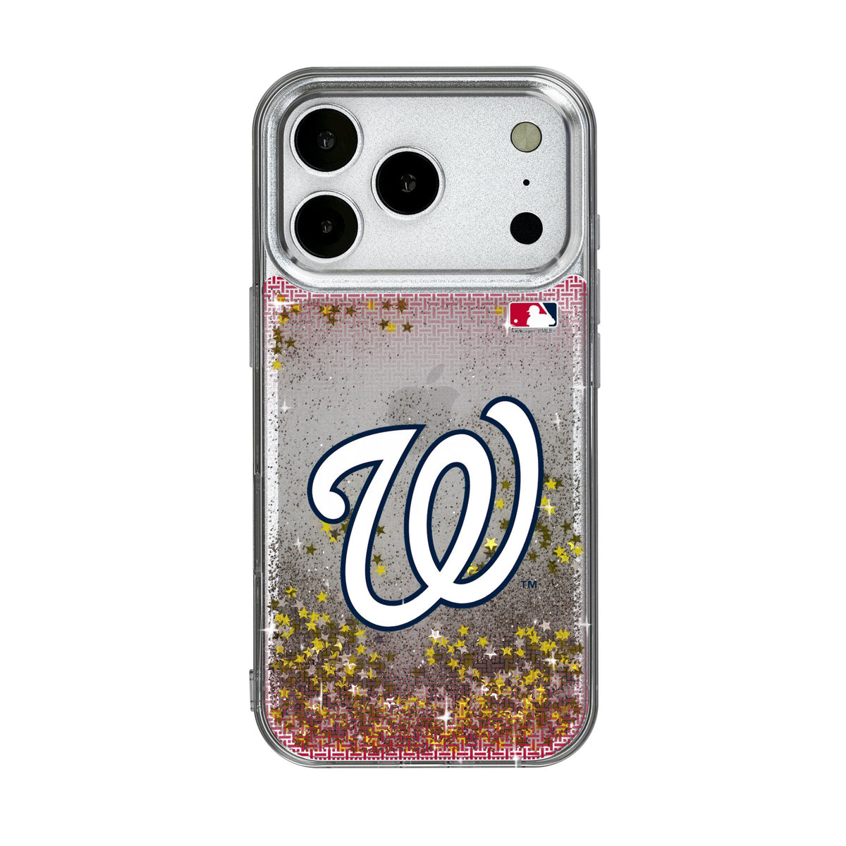 Washington Nationals Linen Glitter Phone Case for Apple iPhone 17 Series