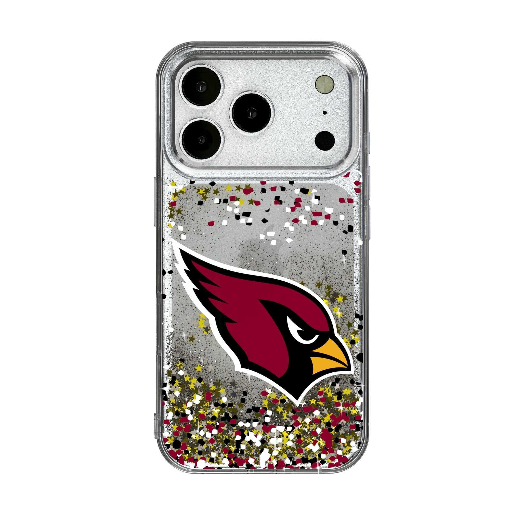 Arizona Cardinals Confetti Glitter Phone Case for Apple iPhone 17 Series