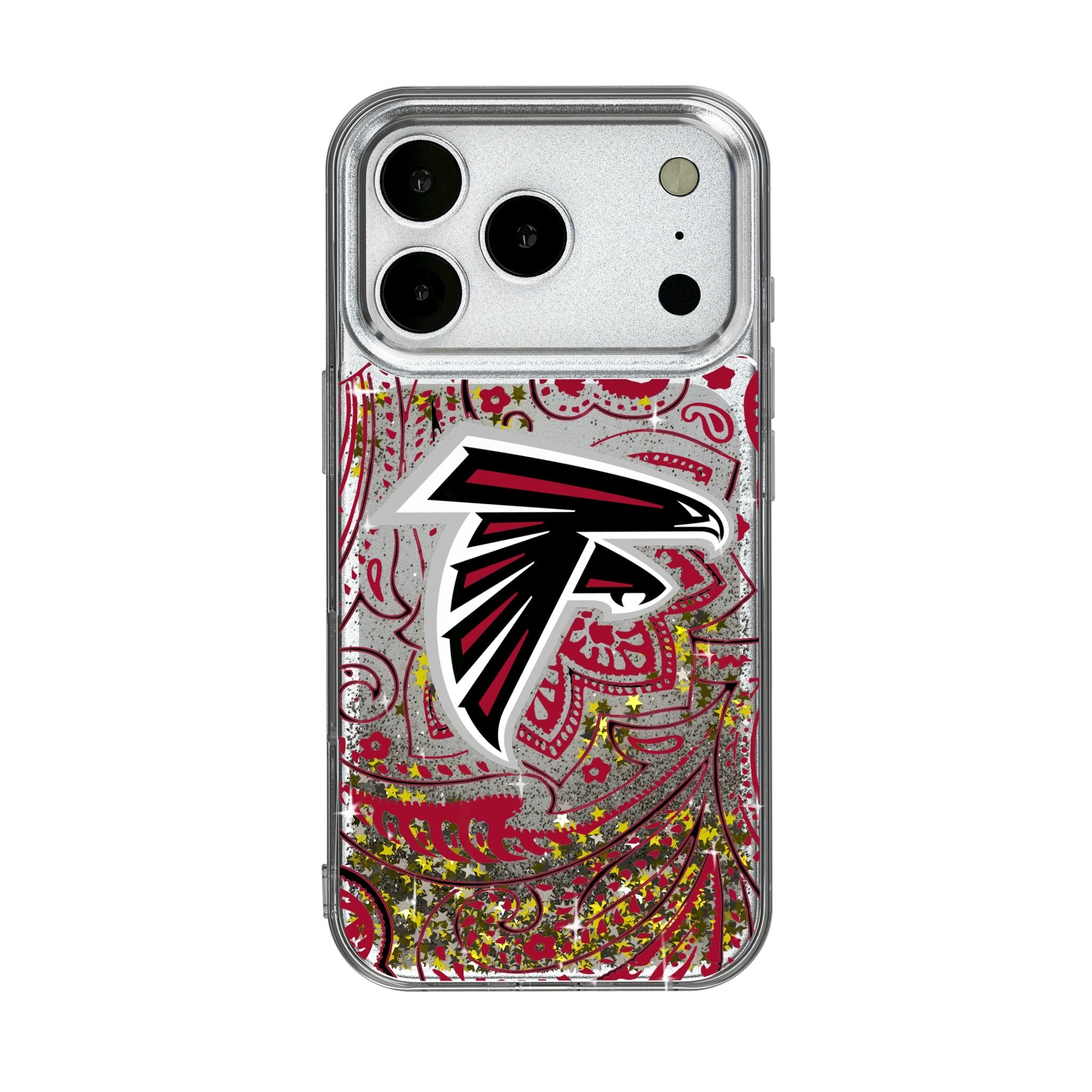 Atlanta Falcons Paisley Glitter Phone Case for Apple iPhone 17 Series