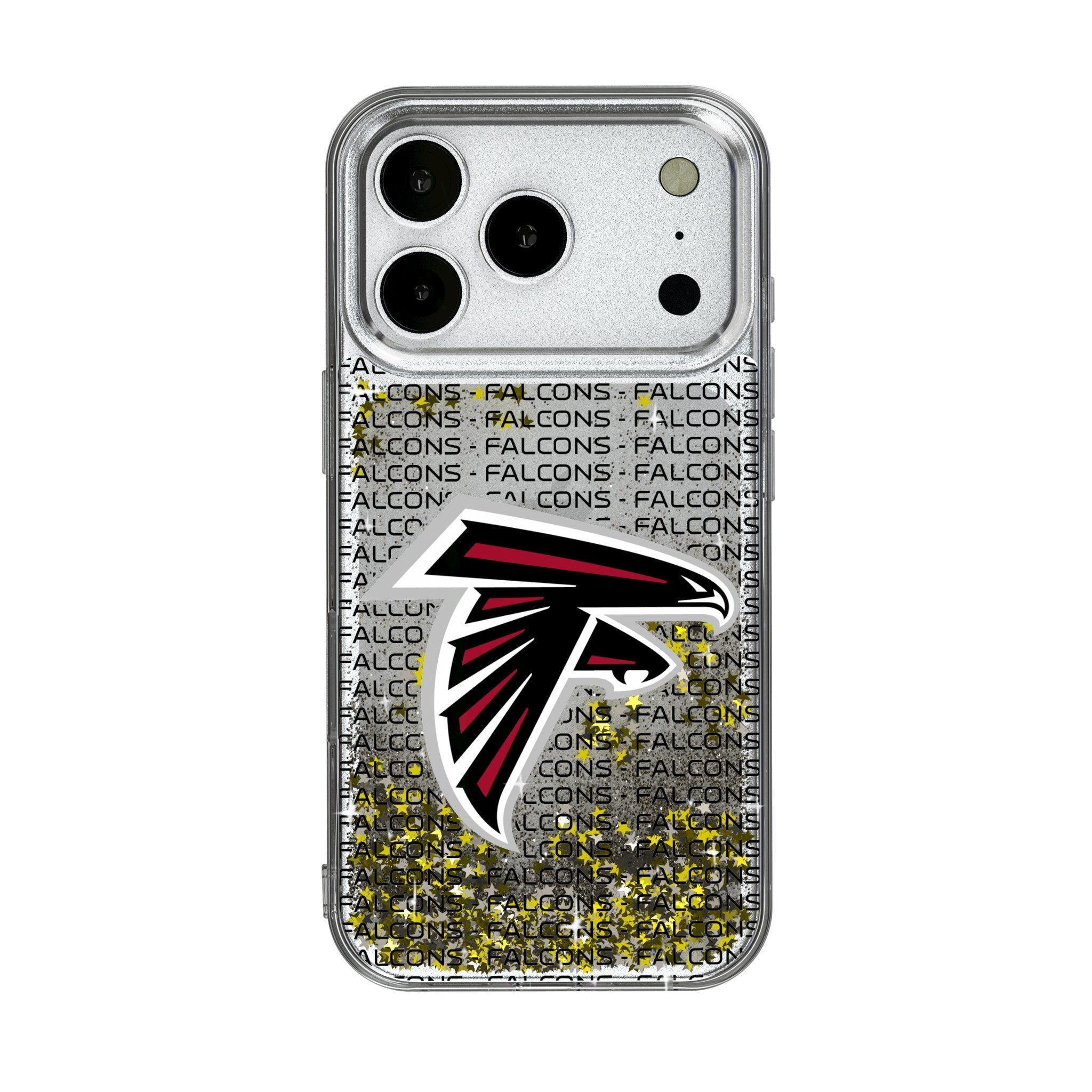 Atlanta Falcons Text Backdrop Glitter Phone Case for Apple iPhone 17 Series 1