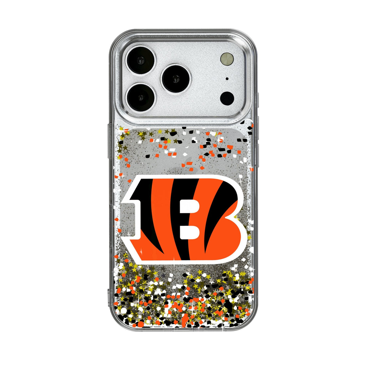 Cincinnati Bengals Confetti Glitter Phone Case for Apple iPhone 17 Series 1