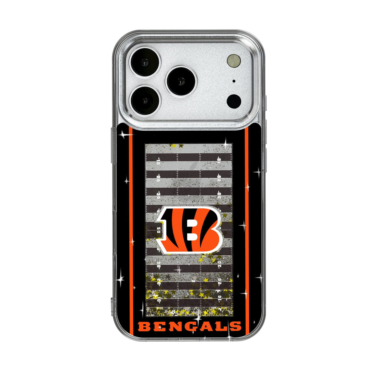 Cincinnati Bengals Field Glitter Phone Case for Apple iPhone 17 Series 1