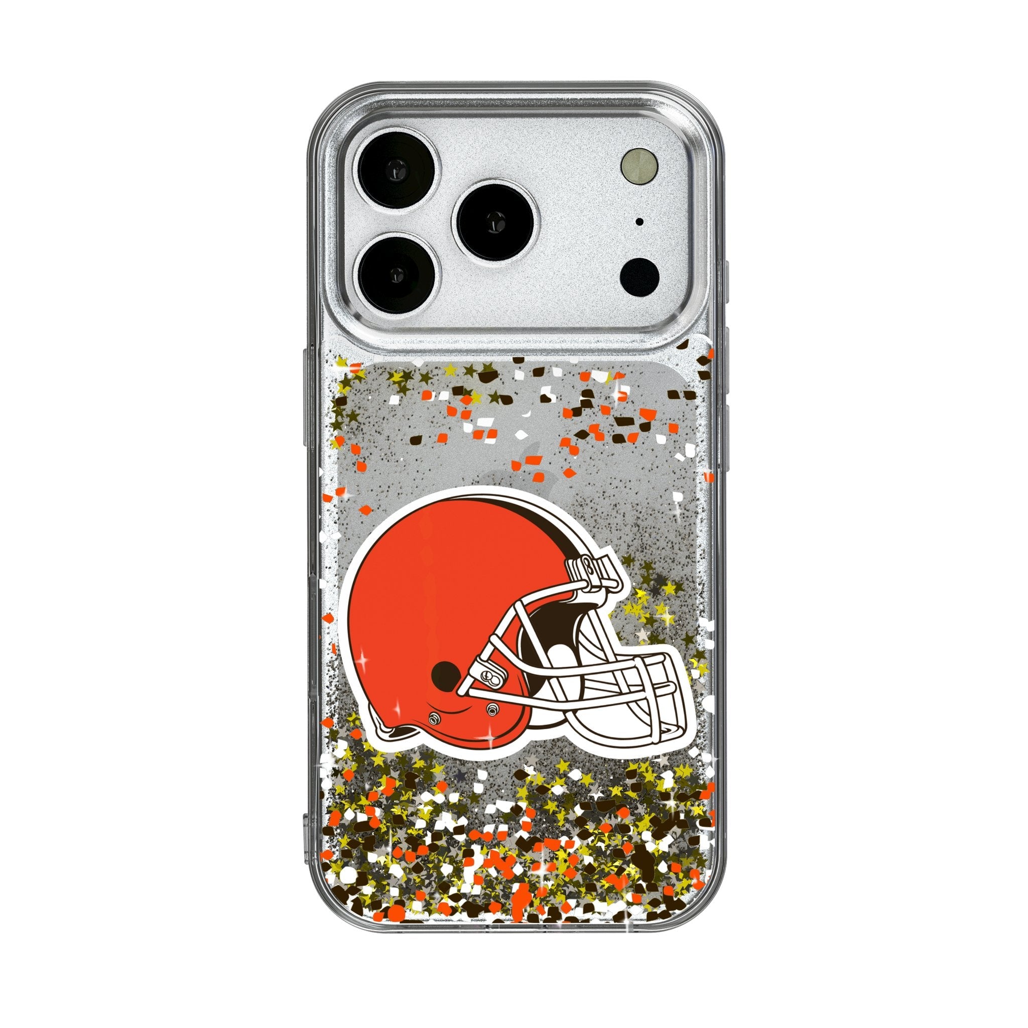 Cleveland Browns Confetti Glitter Phone Case for Apple iPhone 17 Series