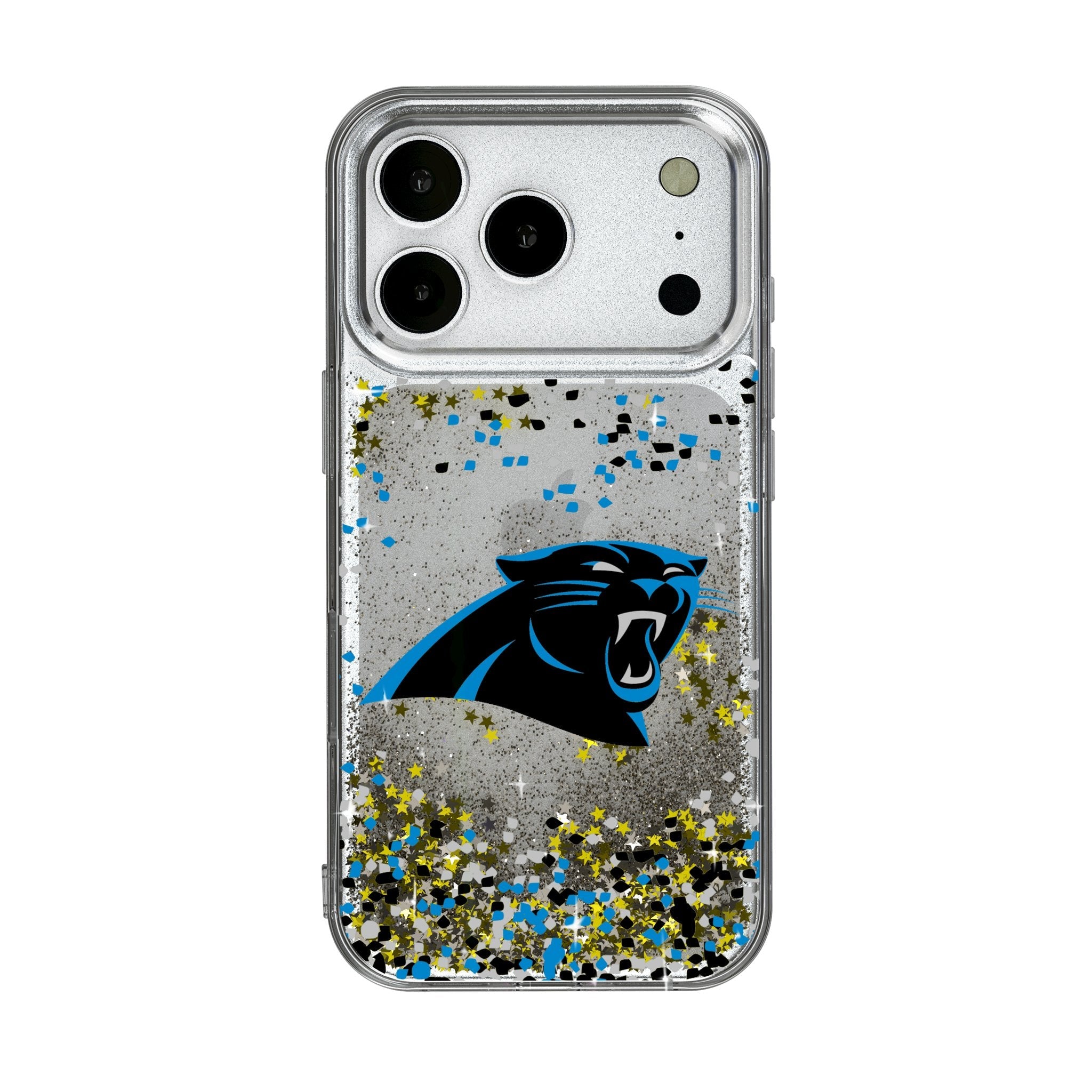 Carolina Panthers Confetti Glitter Phone Case for Apple iPhone 17 Series 1