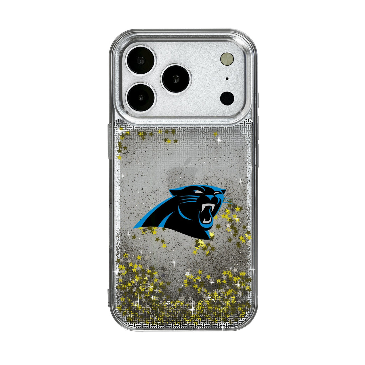 Carolina Panthers Linen Glitter Phone Case for Apple iPhone 17 Series 1