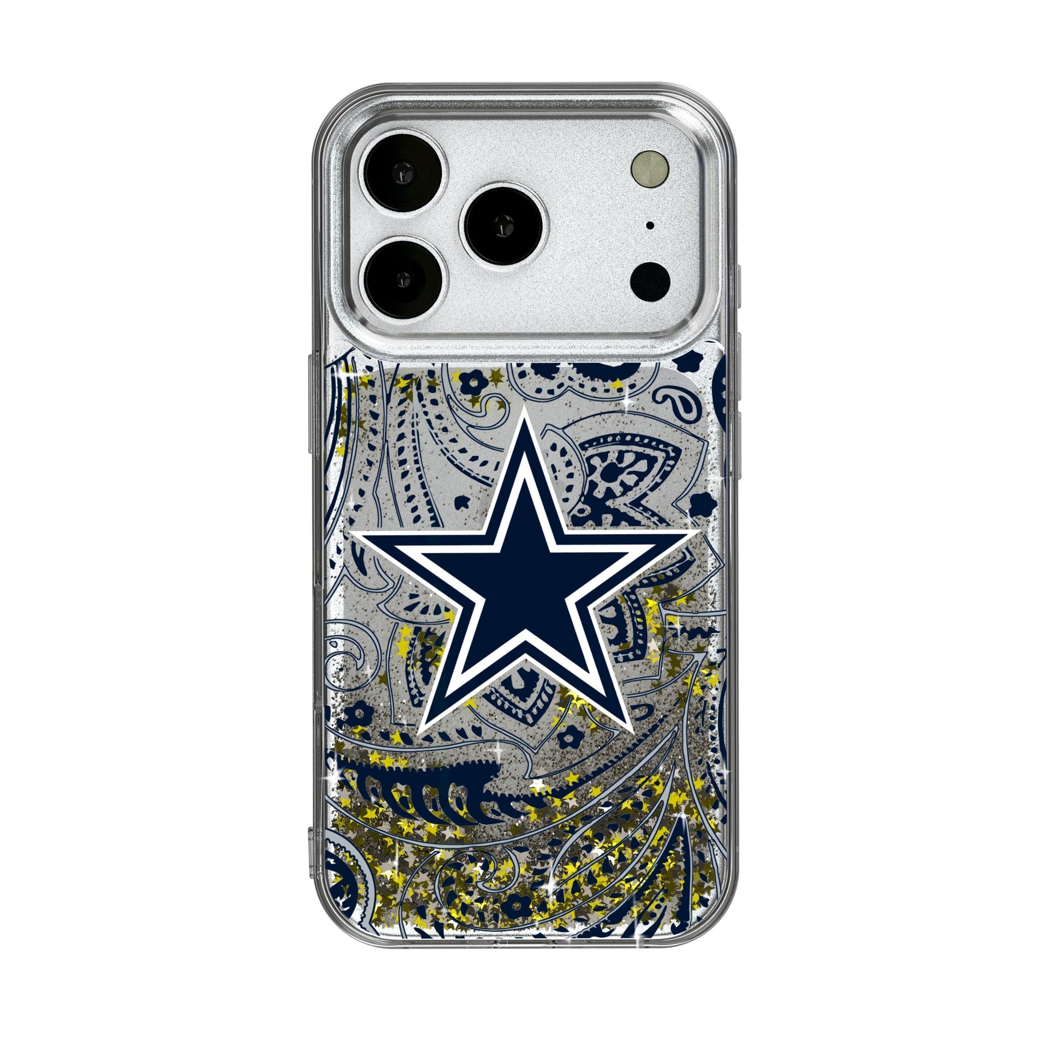 Dallas Cowboys Paisley Glitter Phone Case for Apple iPhone 17 Series