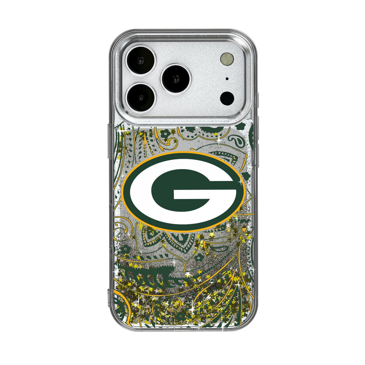 Green Bay Packers Paisley Glitter Phone Case for Apple iPhone 17 Series