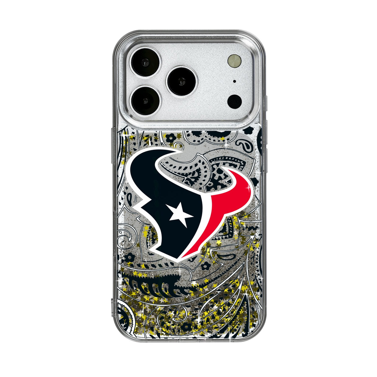 Houston Texans Paisley Glitter Phone Case for Apple iPhone 17 Series 1
