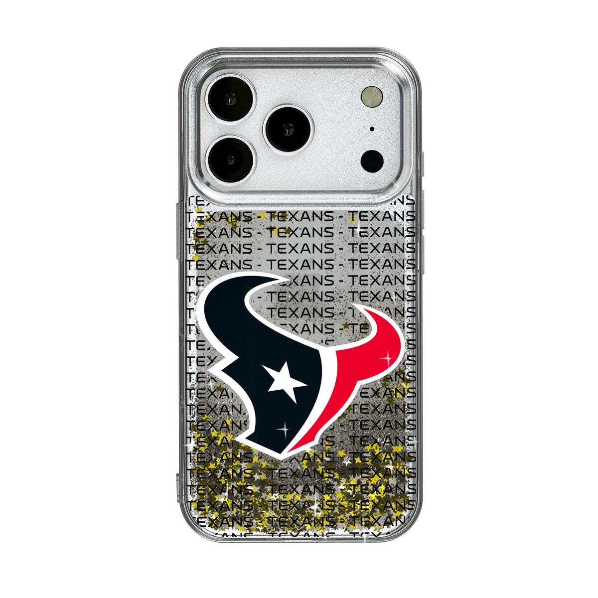 Houston Texans Text Backdrop Glitter Phone Case for Apple iPhone 17 Series 1