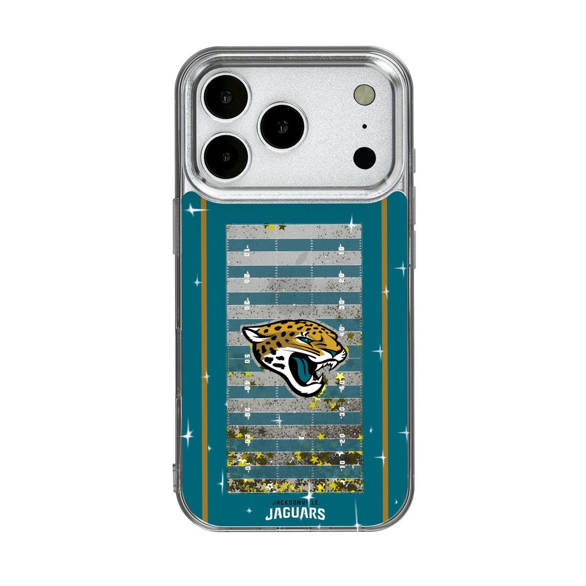 Jacksonville Jaguars Field Glitter Phone Case for Apple iPhone 17 Series 1
