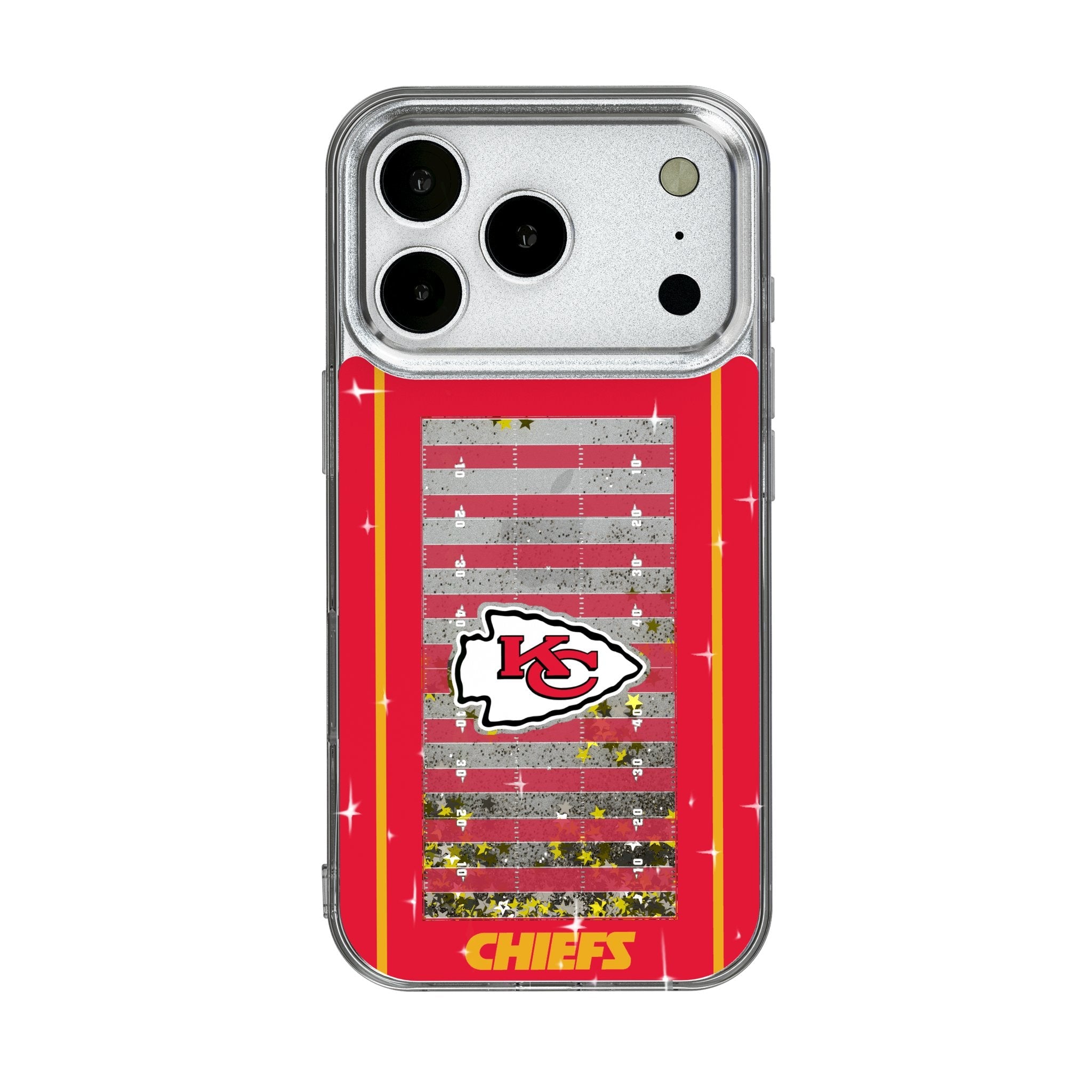 Kansas City Chiefs Field Glitter Phone Case for Apple iPhone 17 Series 1