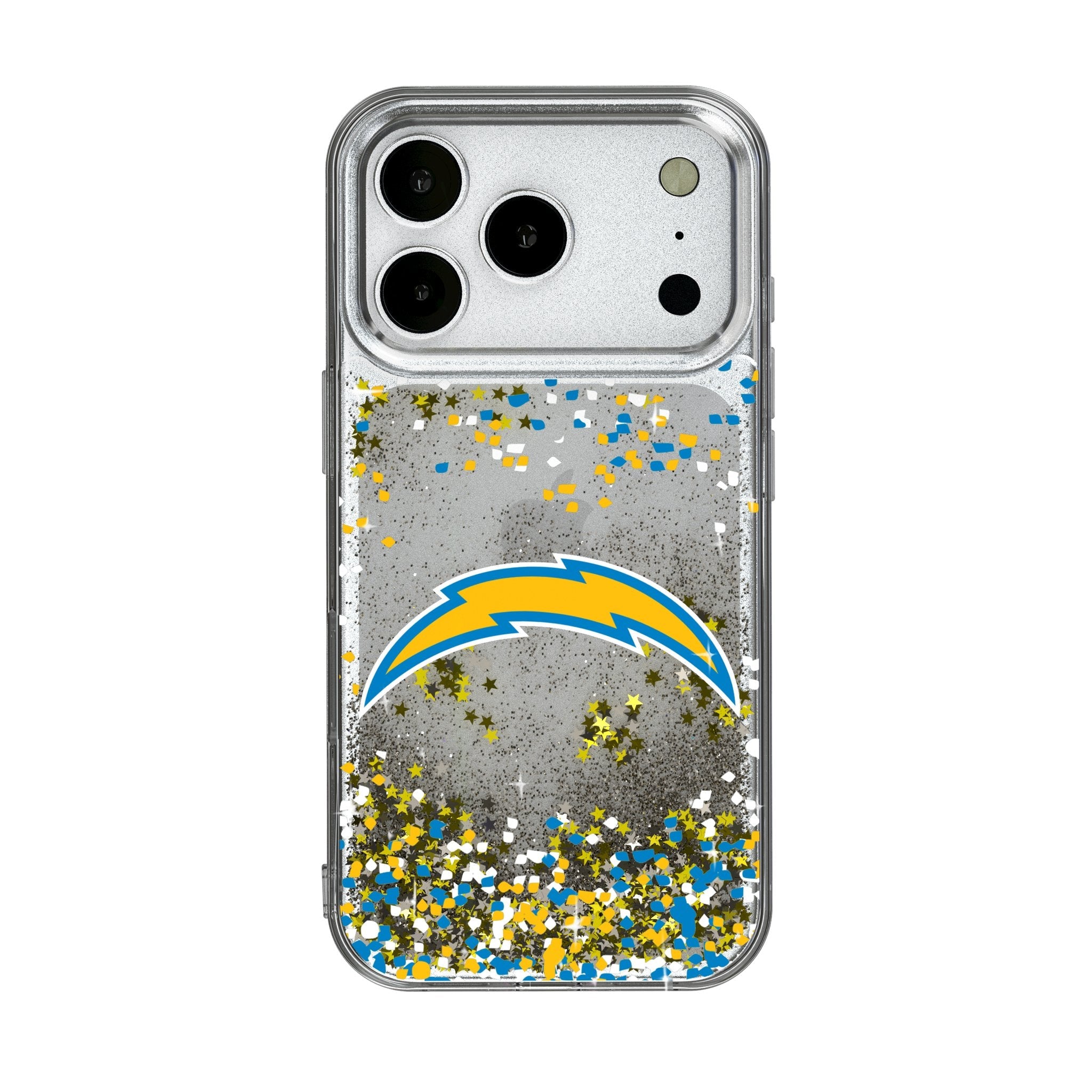 Los Angeles Chargers Confetti Glitter Phone Case for Apple iPhone 17 Series 1