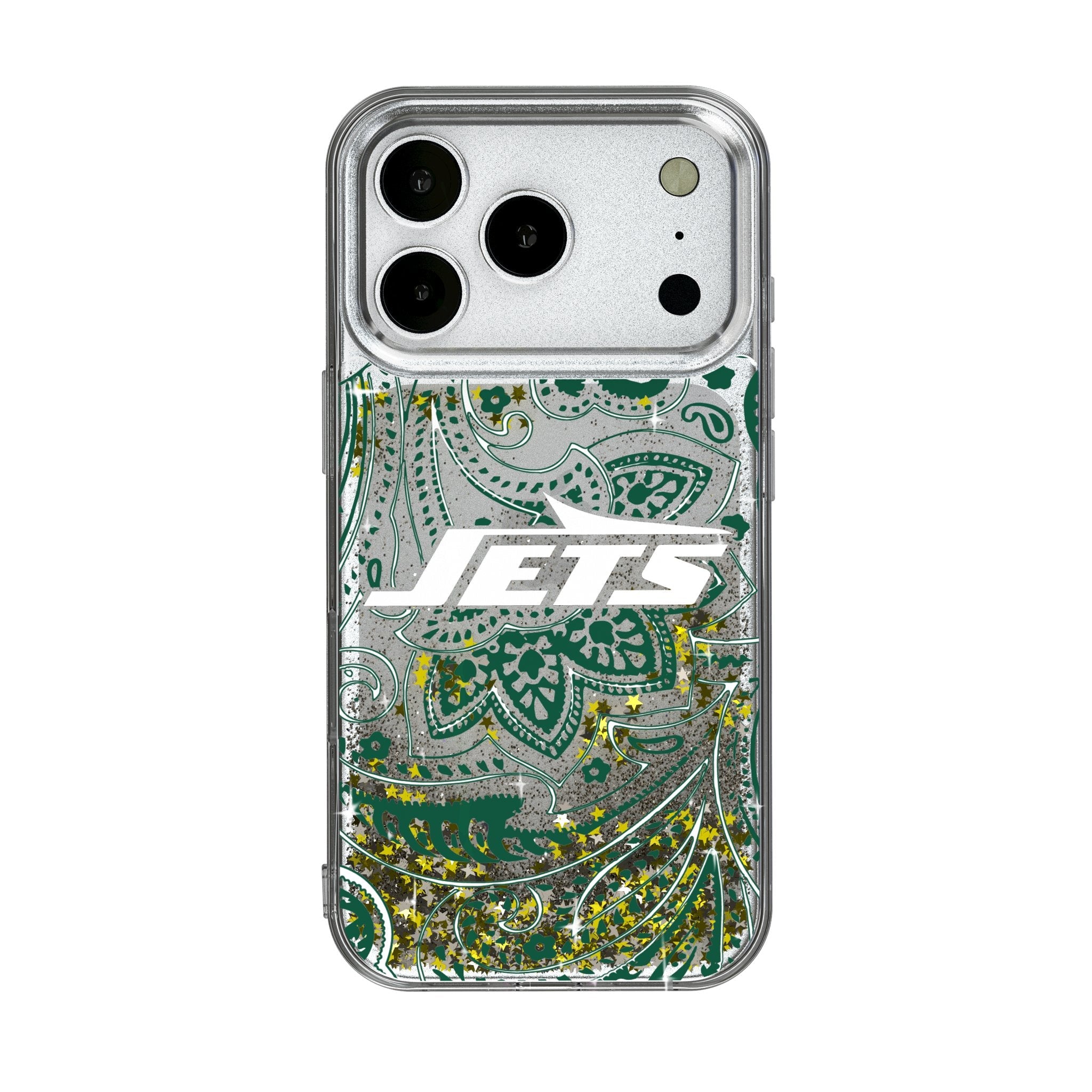 New York Jets Paisley Glitter Phone Case for Apple iPhone 17 Series